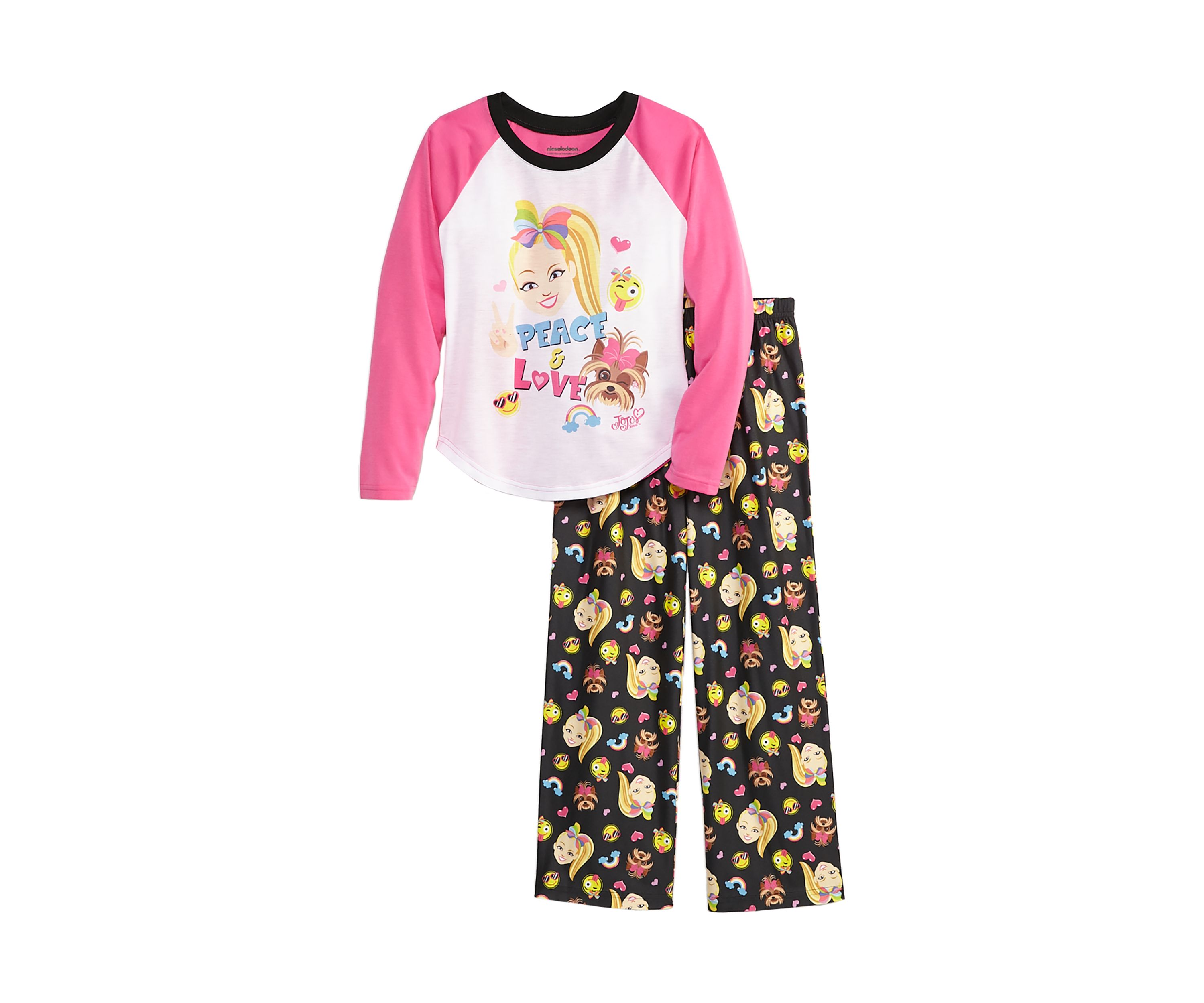 Girls 6-12 2 Piece Jojo Siwa Pajama Set