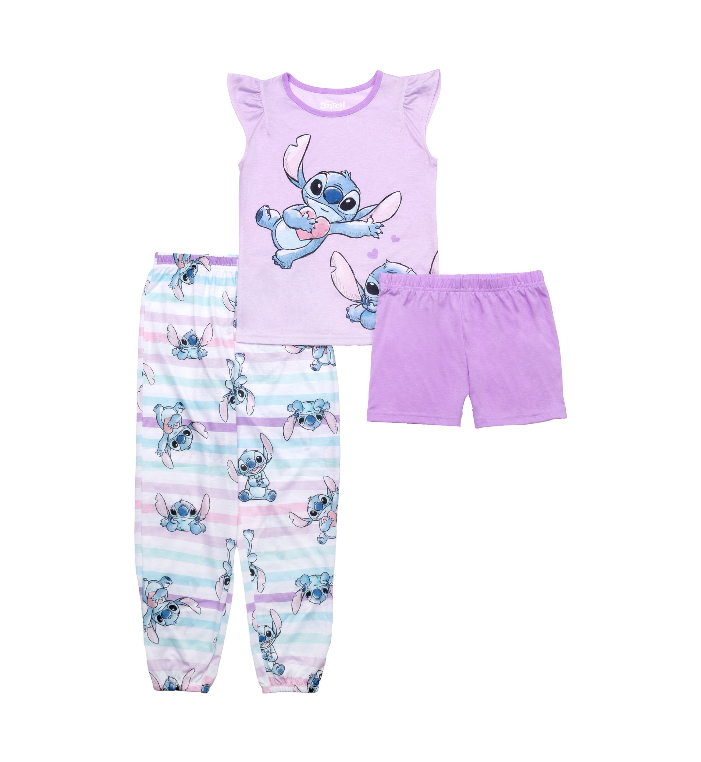 Girls 4-10 Stitch Pajama Set