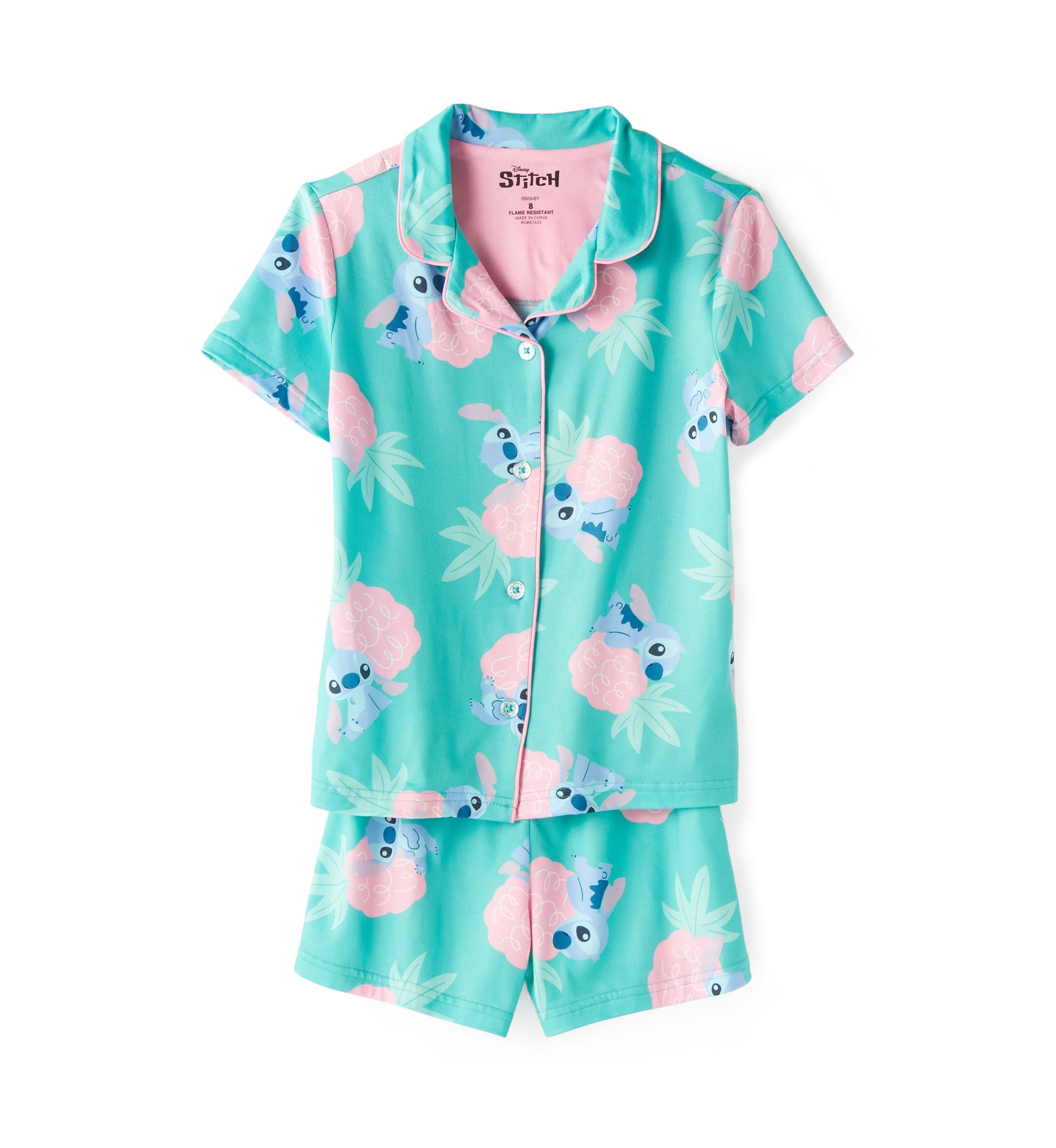 Girls 7-16 Hawaii Stitch Pajama Set