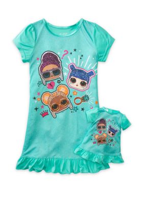 LOL Surprise Girls 4-10 Nightgown with Doll Gown | belk