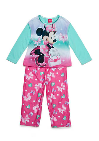 Minnie Mouse Infant Toddler Girls 2 pc Pajama set  NWT  9m,12m,18m LS Red Disney 
