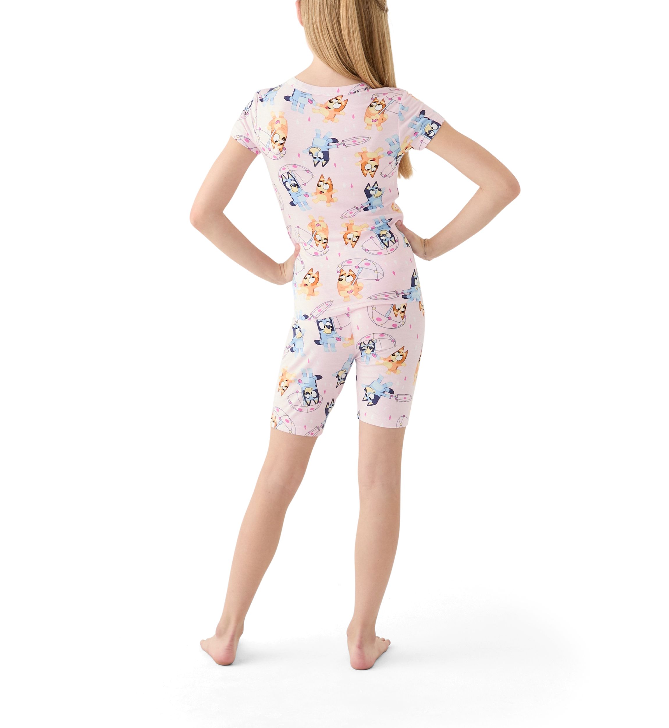 Girls 7-16 Bluey Playful Rainy Pajama Set