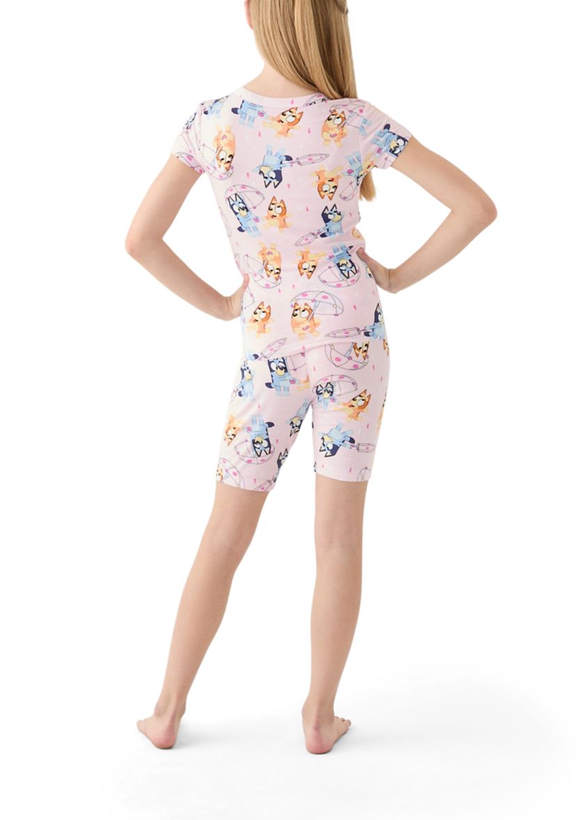 Girls 7-16 Bluey Playful Rainy Pajama Set