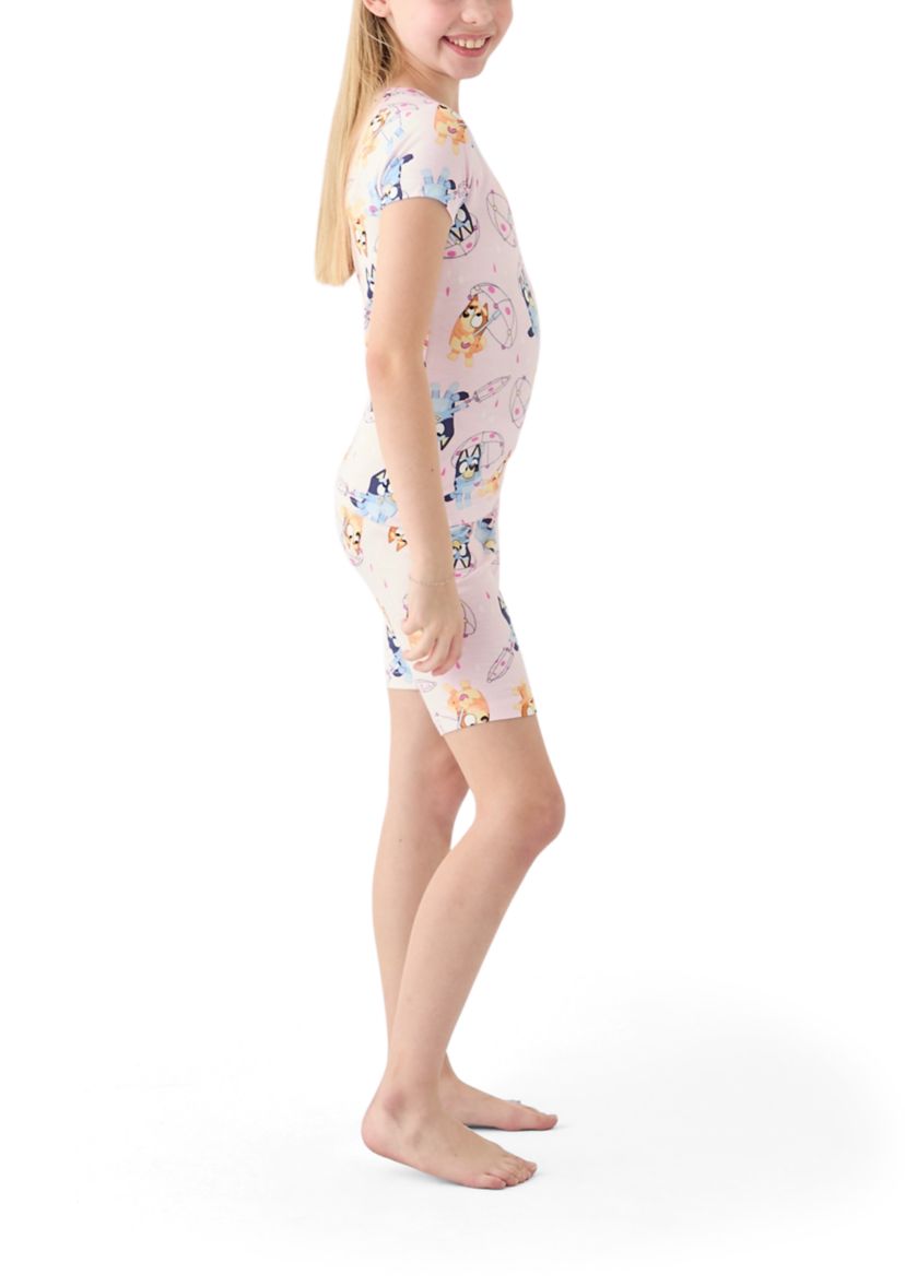 Girls 7-16 Bluey Playful Rainy Pajama Set