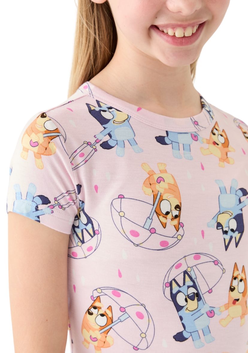 Girls 7-16 Bluey Playful Rainy Pajama Set
