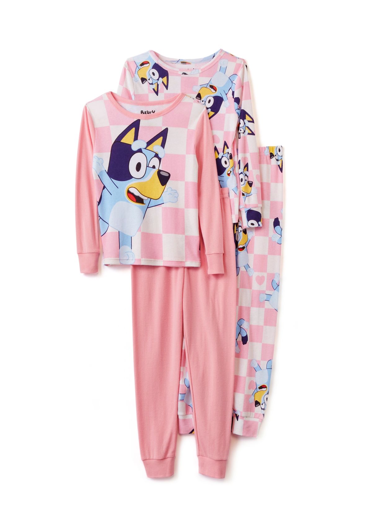 Girls 7-16 Hi Bluey 4-Piece Pajama Set