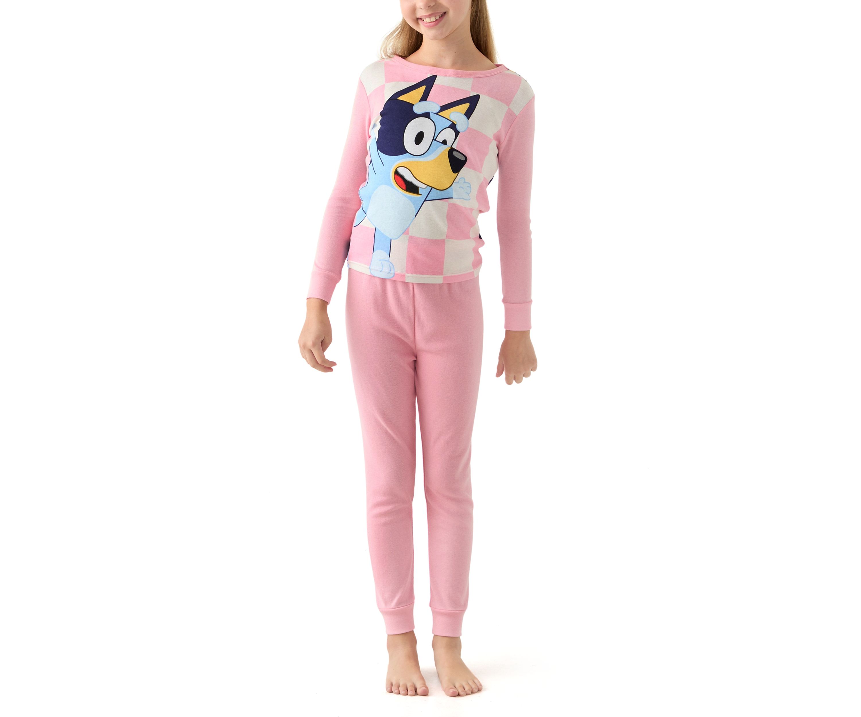 Girls 7-16 Hi Bluey 4-Piece Pajama Set