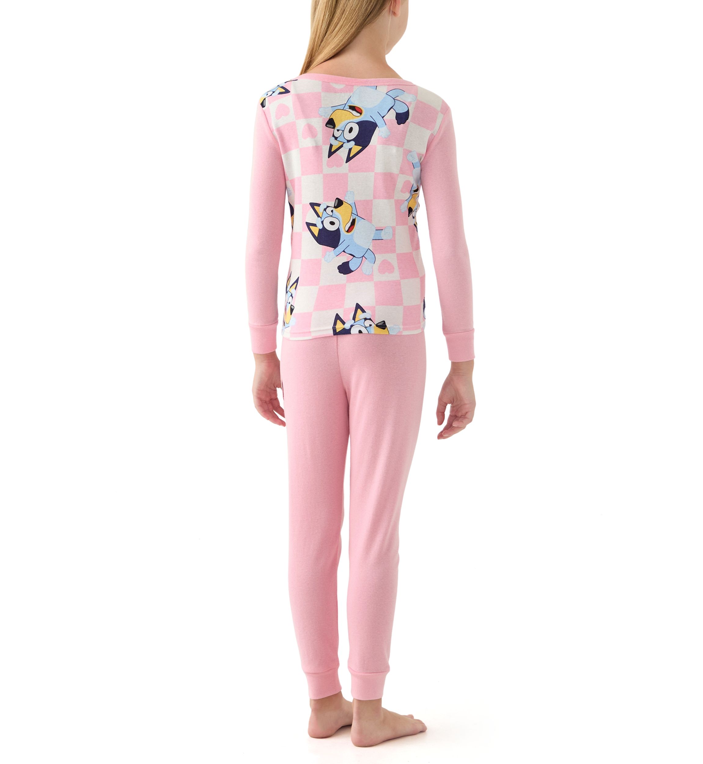 Girls 7-16 Hi Bluey 4-Piece Pajama Set
