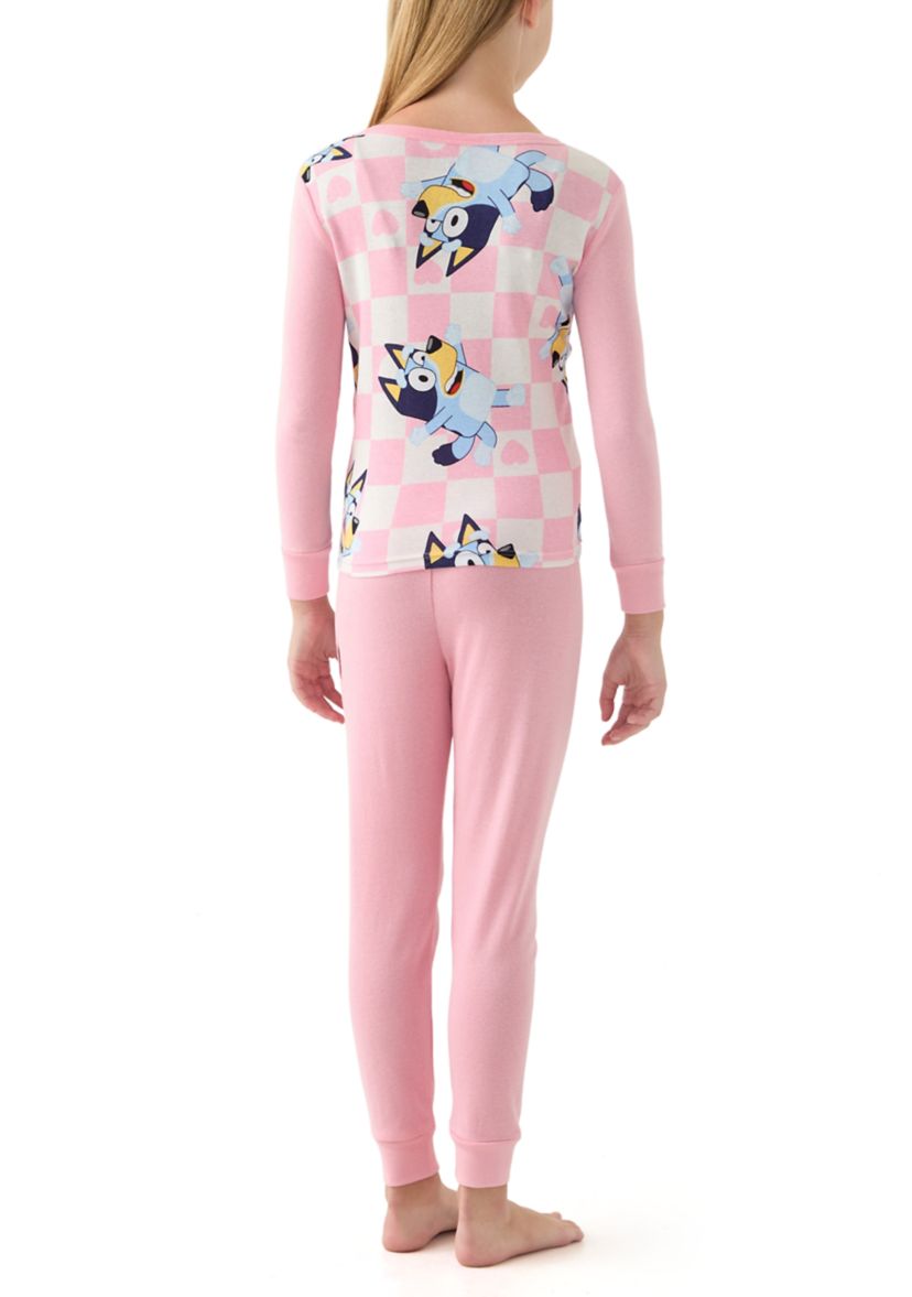 Girls 7-16 Hi Bluey 4-Piece Pajama Set