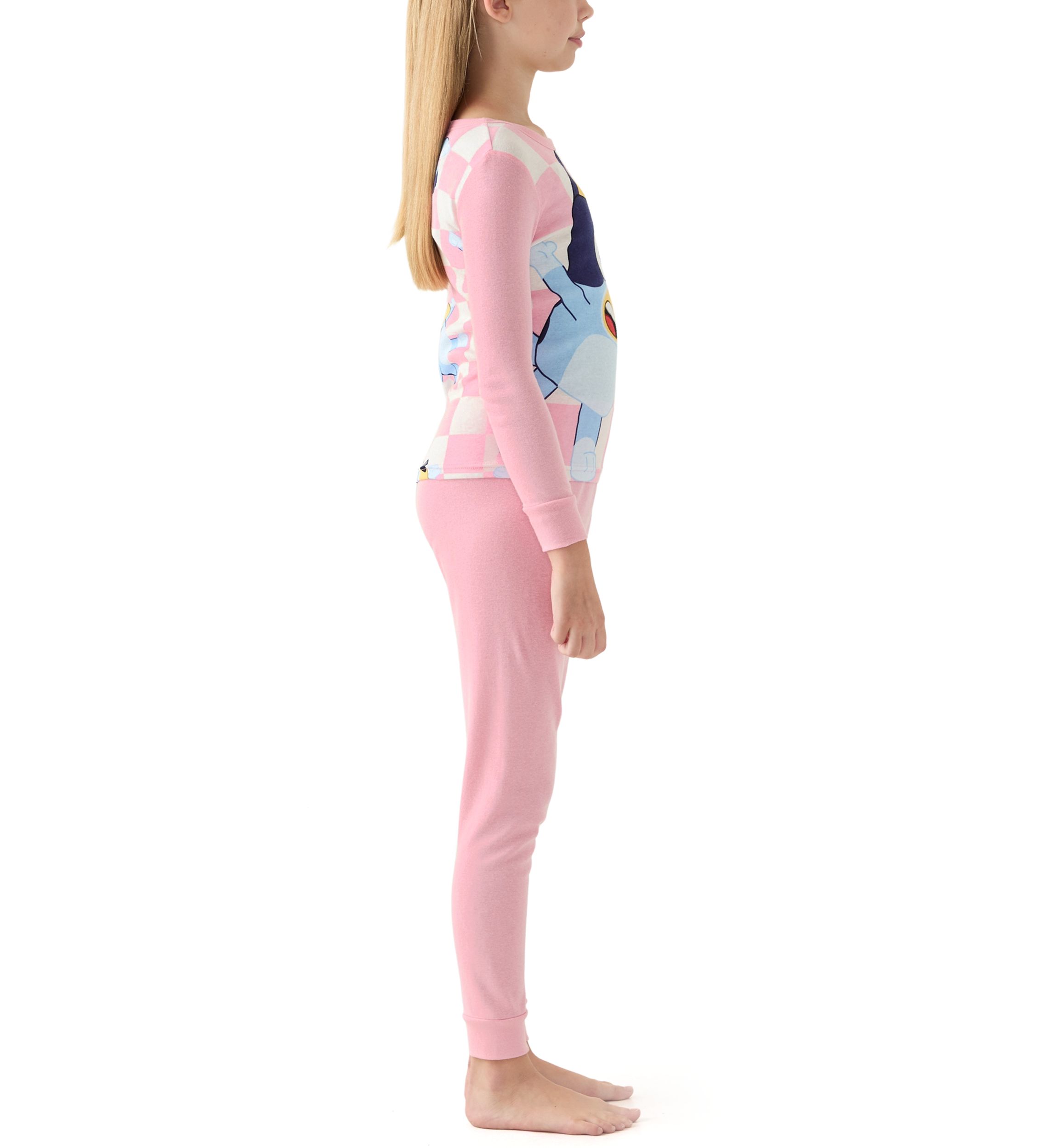 Girls 7-16 Hi Bluey 4-Piece Pajama Set