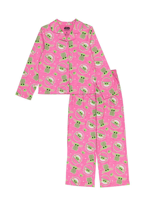 AME Girls 4-16 Baby Yoda Pajama Set