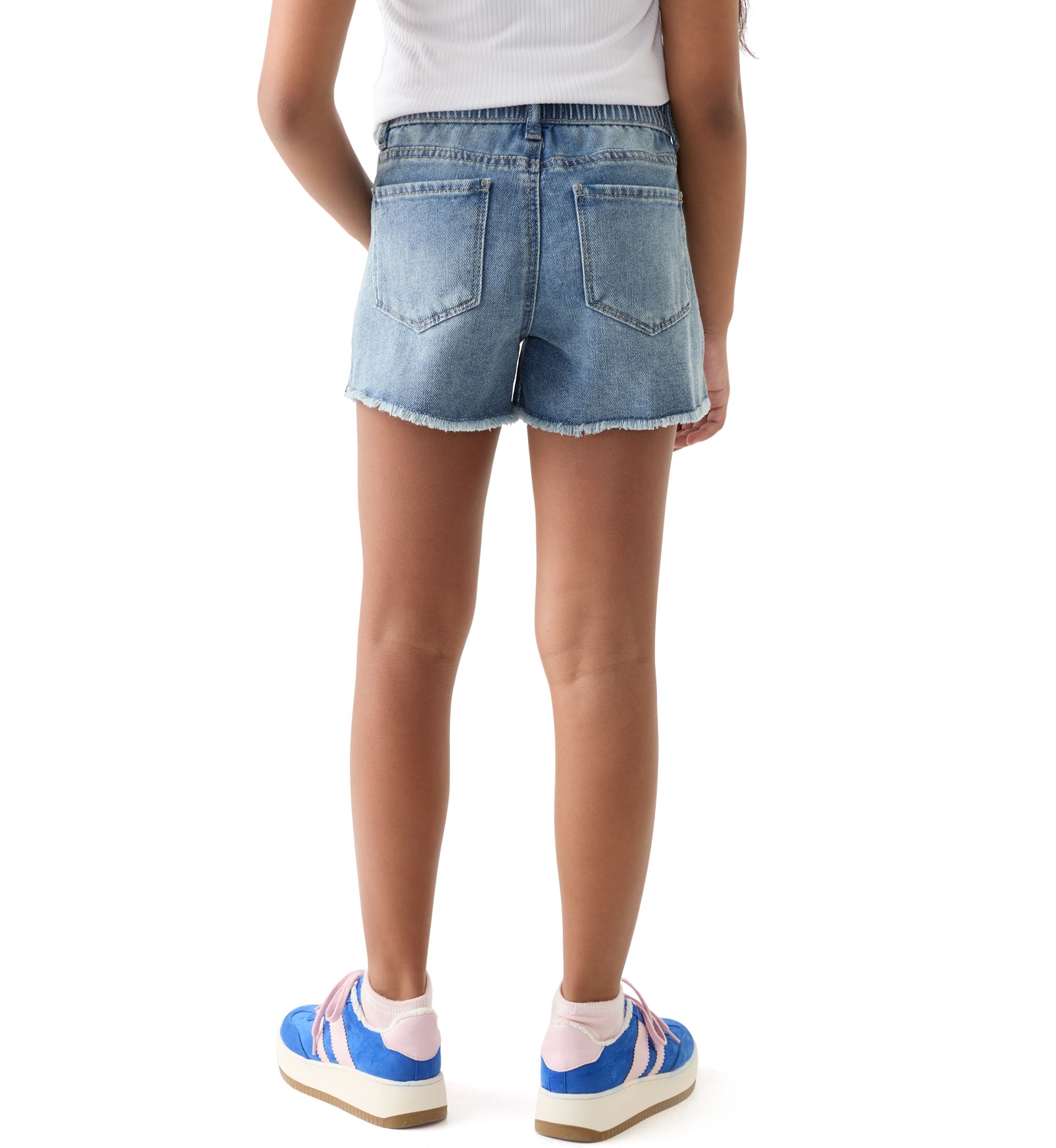 Girls 7-16 Scattered Bling Cozy Denim Shorts