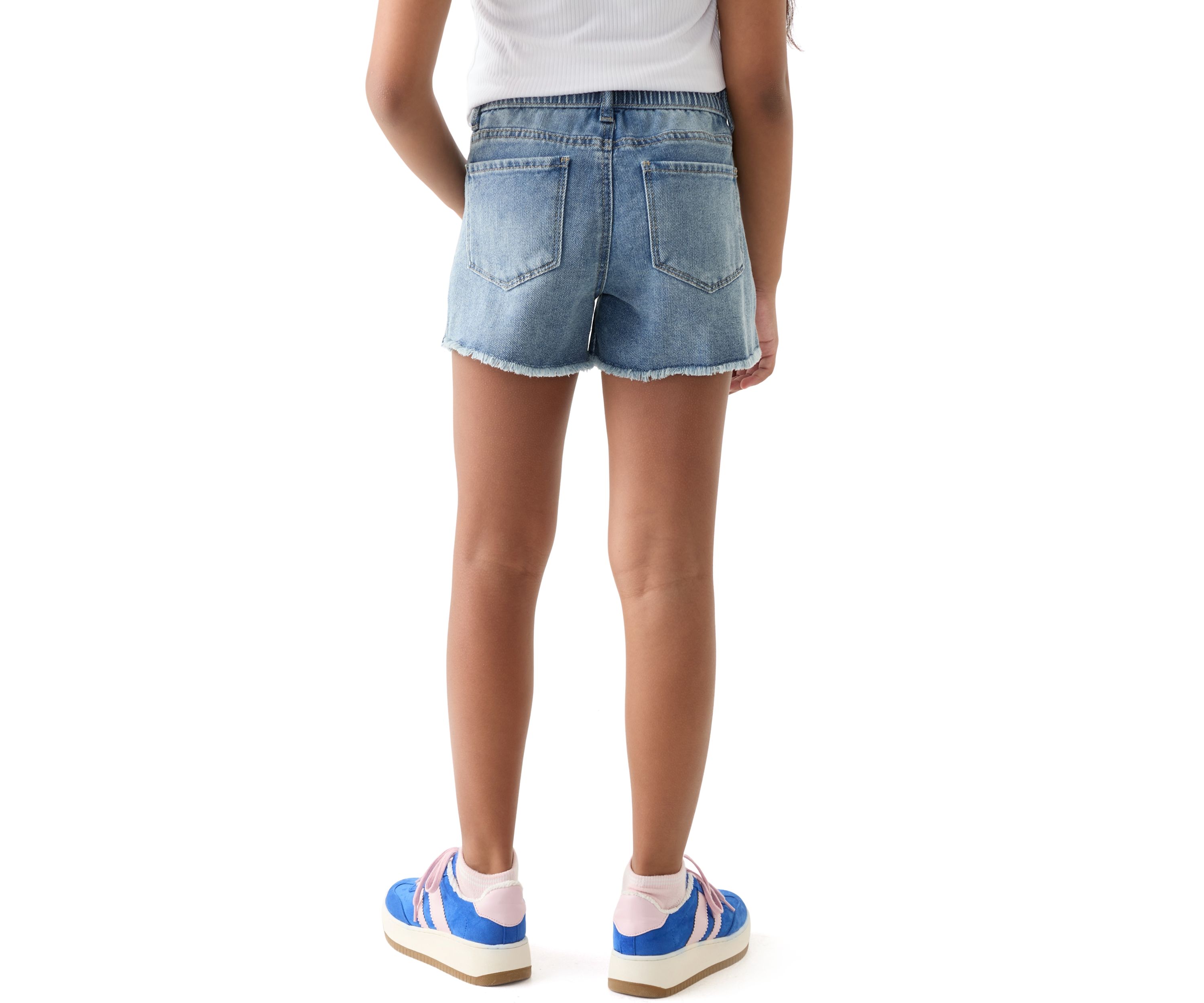 Girls 7-16 Scattered Bling Cozy Denim Shorts