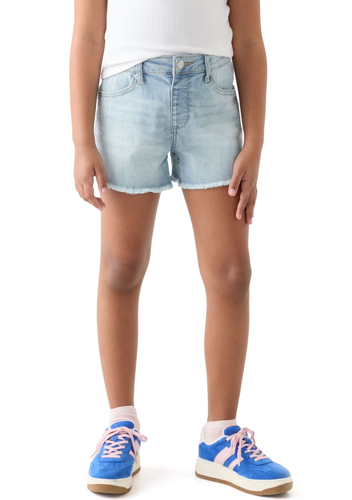 Girls 7-16 Side Seam Bling Shorts