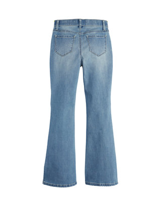 Imperial Star Girls 7-16 Rise On Flare Jeans with Front Seam and Slit