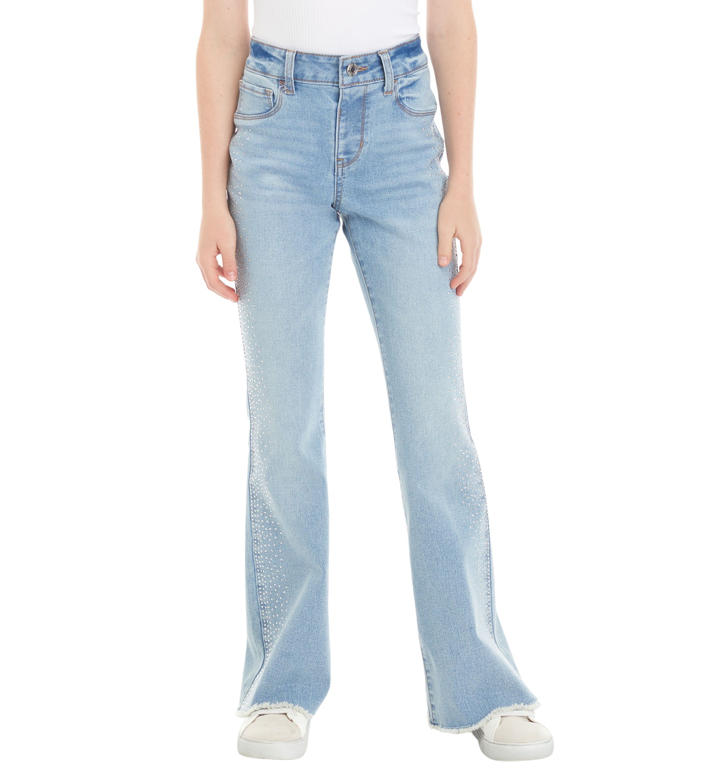 Girls 7-16 Rhinestone Flare Jeans