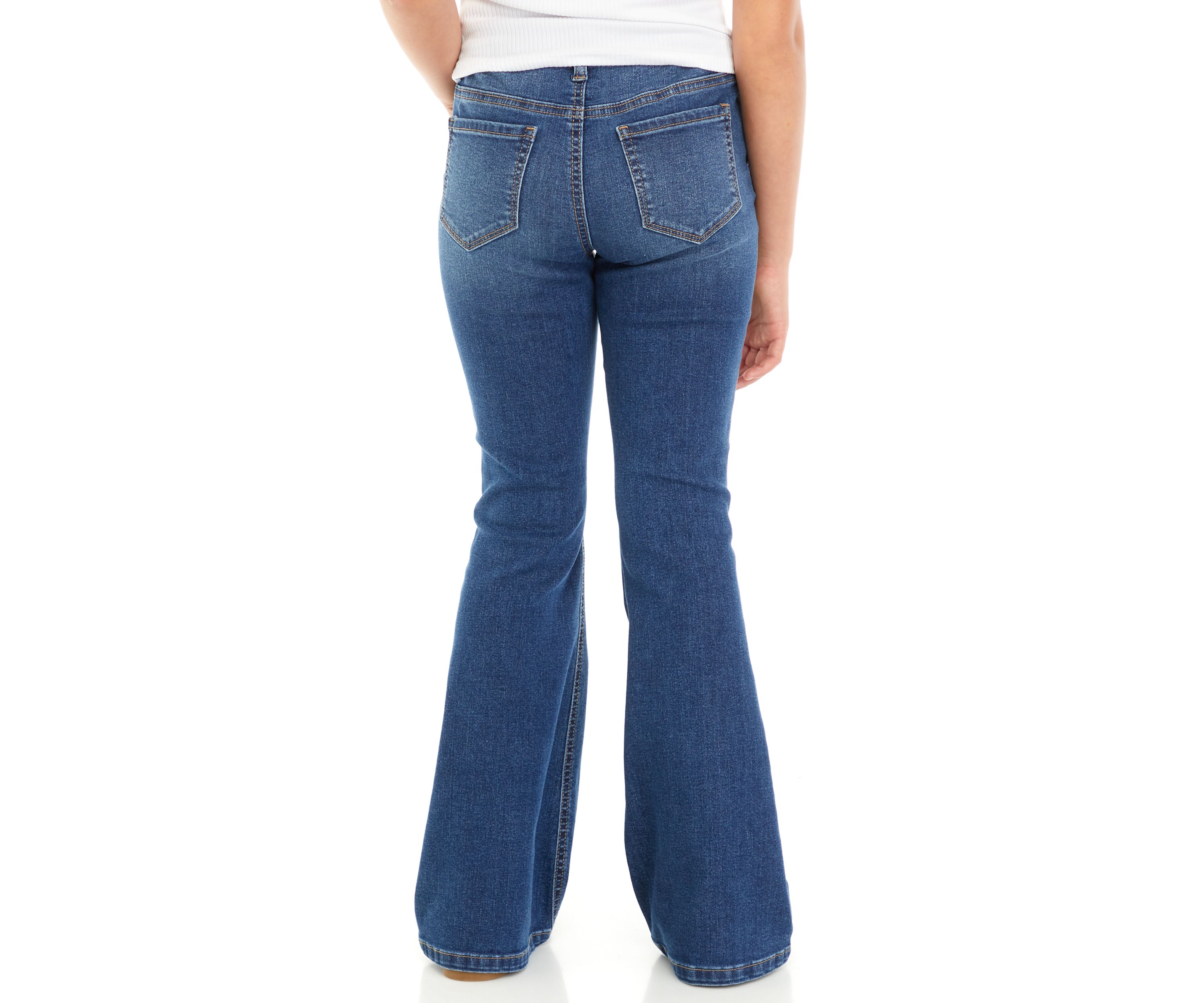 Girls 7-16 Mid Rise Flare Jeans 