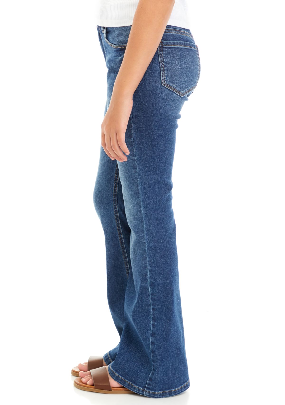 Girls 7-16 Mid Rise Flare Jeans 