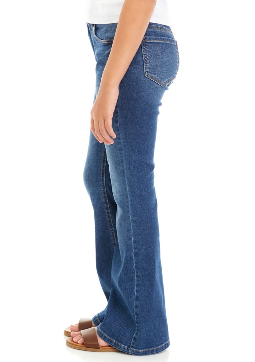 Girls 7-16 Mid Rise Flare Jeans 