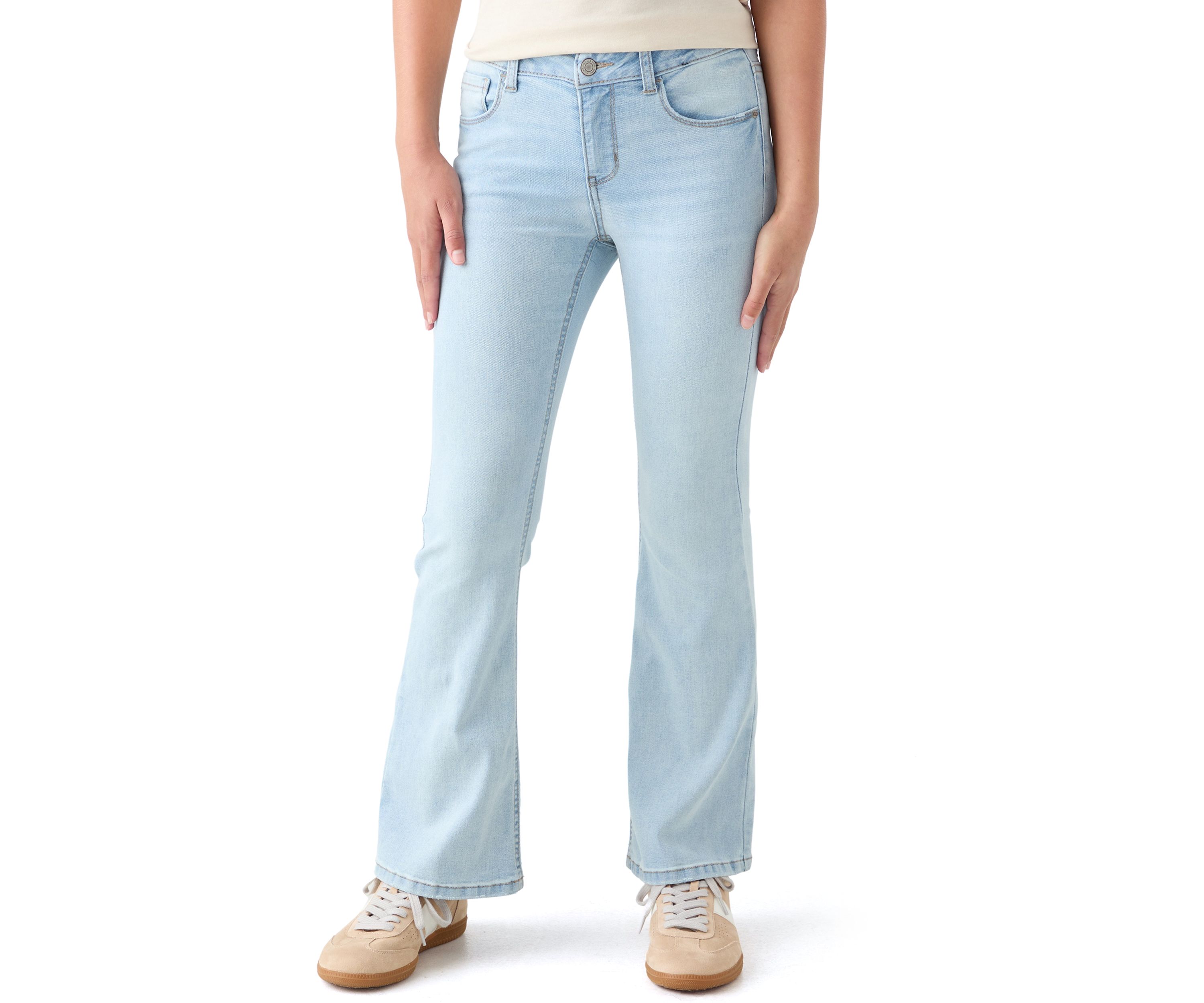 Girls 7-16 Mid-Rise Flare Jeans 