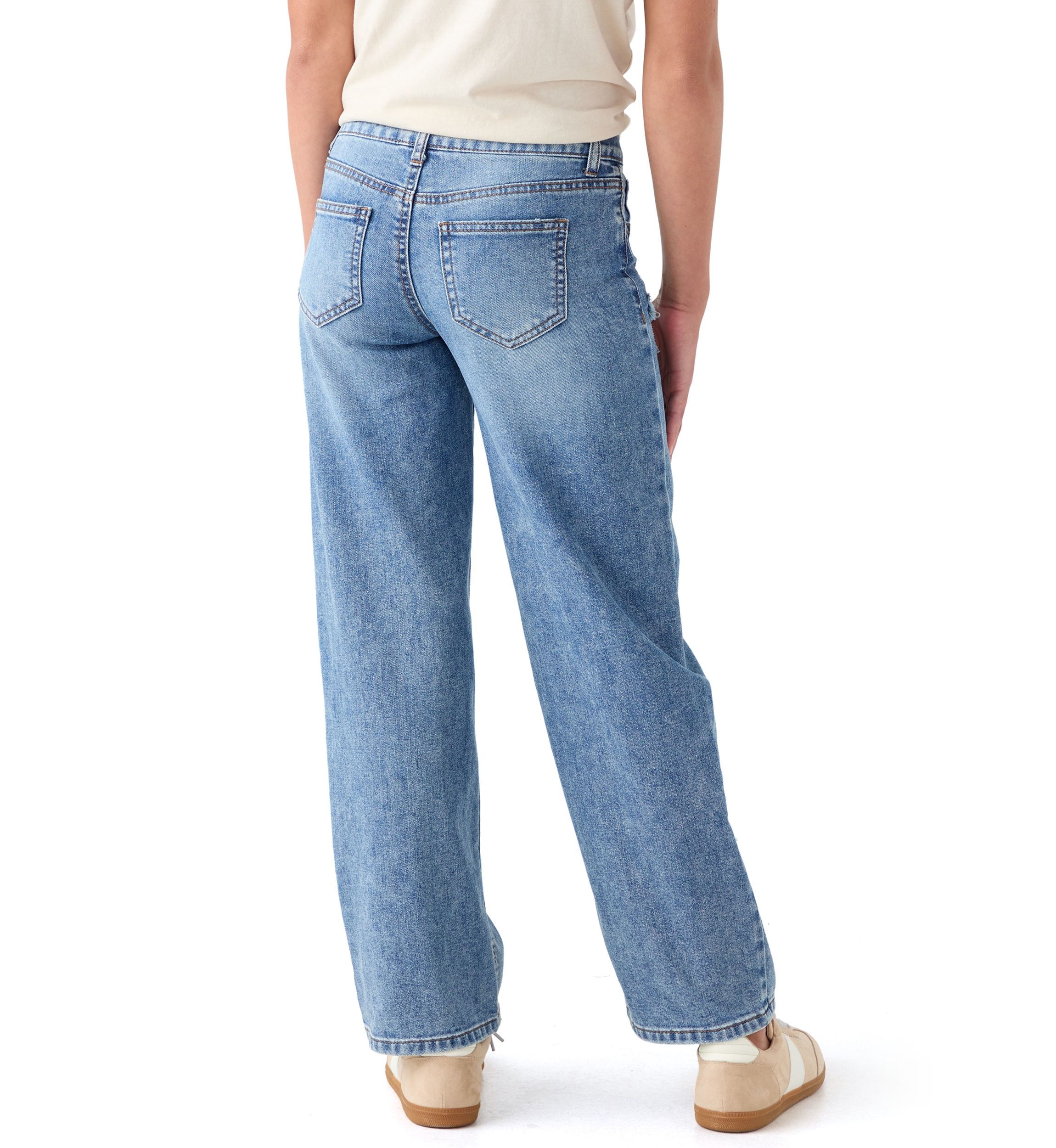 Girls 7-16 Star Wide Leg Jeans