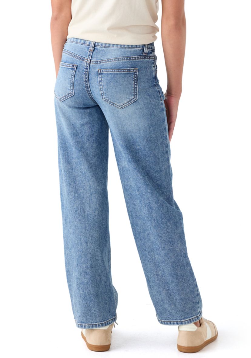 Girls 7-16 Star Wide Leg Jeans