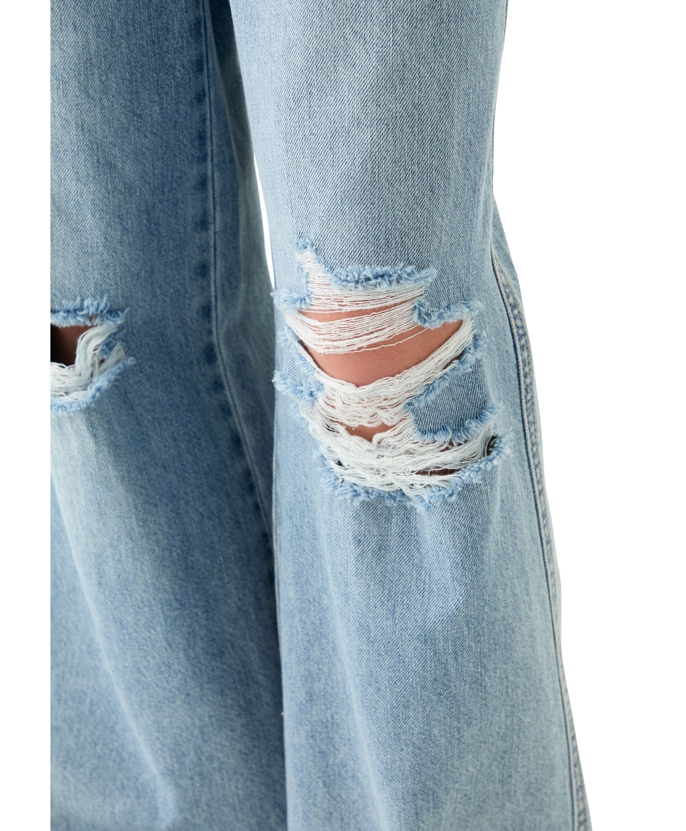 Girls 7-16 Destructed Wide-Leg Jeans 