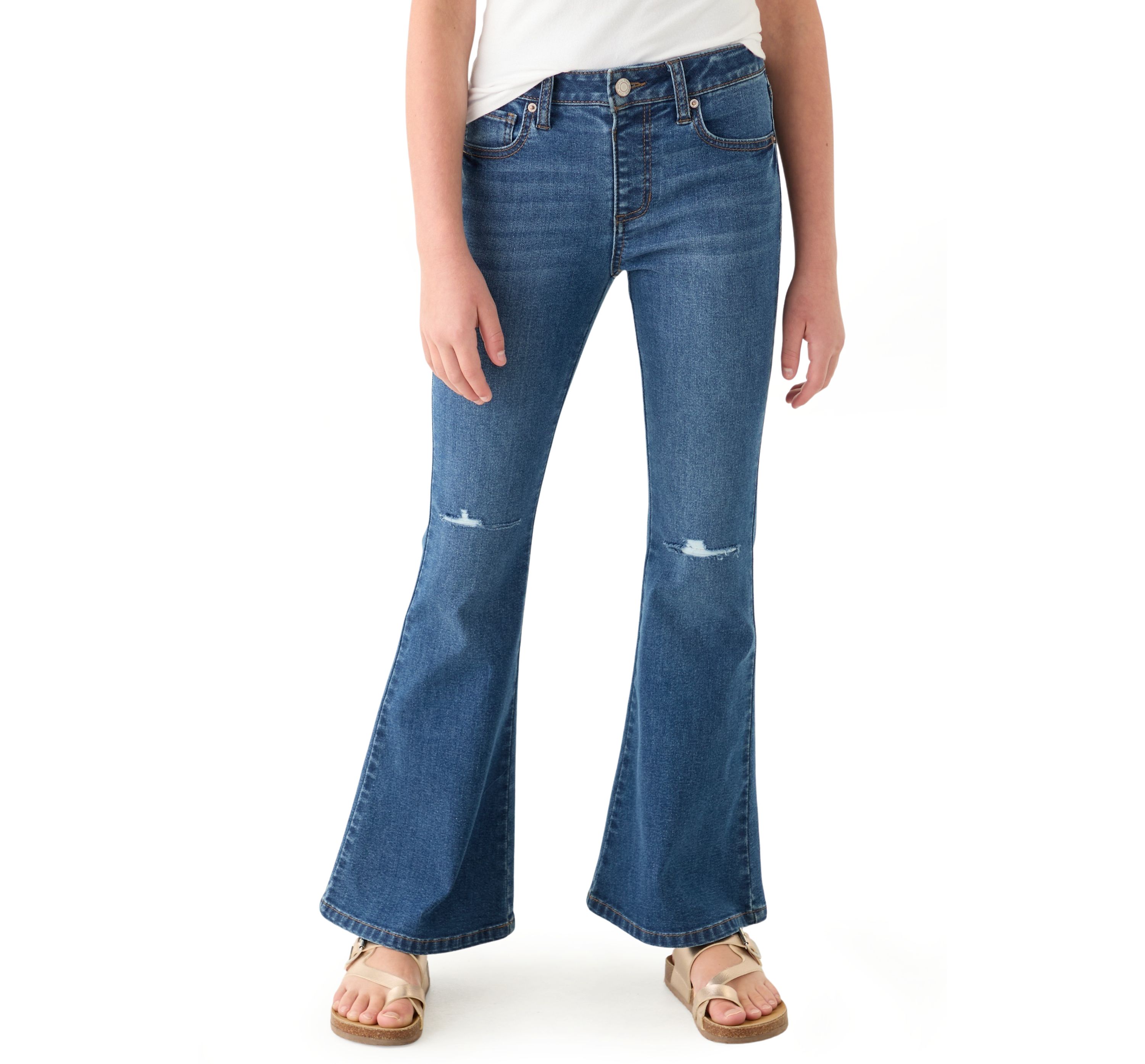 Girls 7-16 Super Flare Jeans