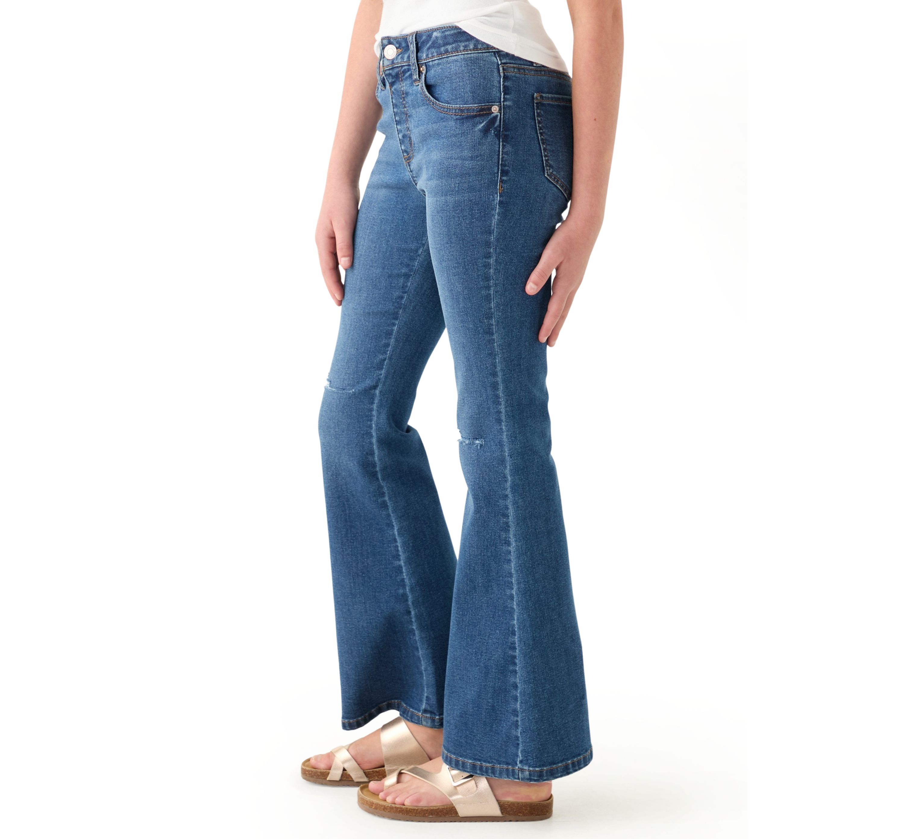 Girls 7-16 Super Flare Jeans