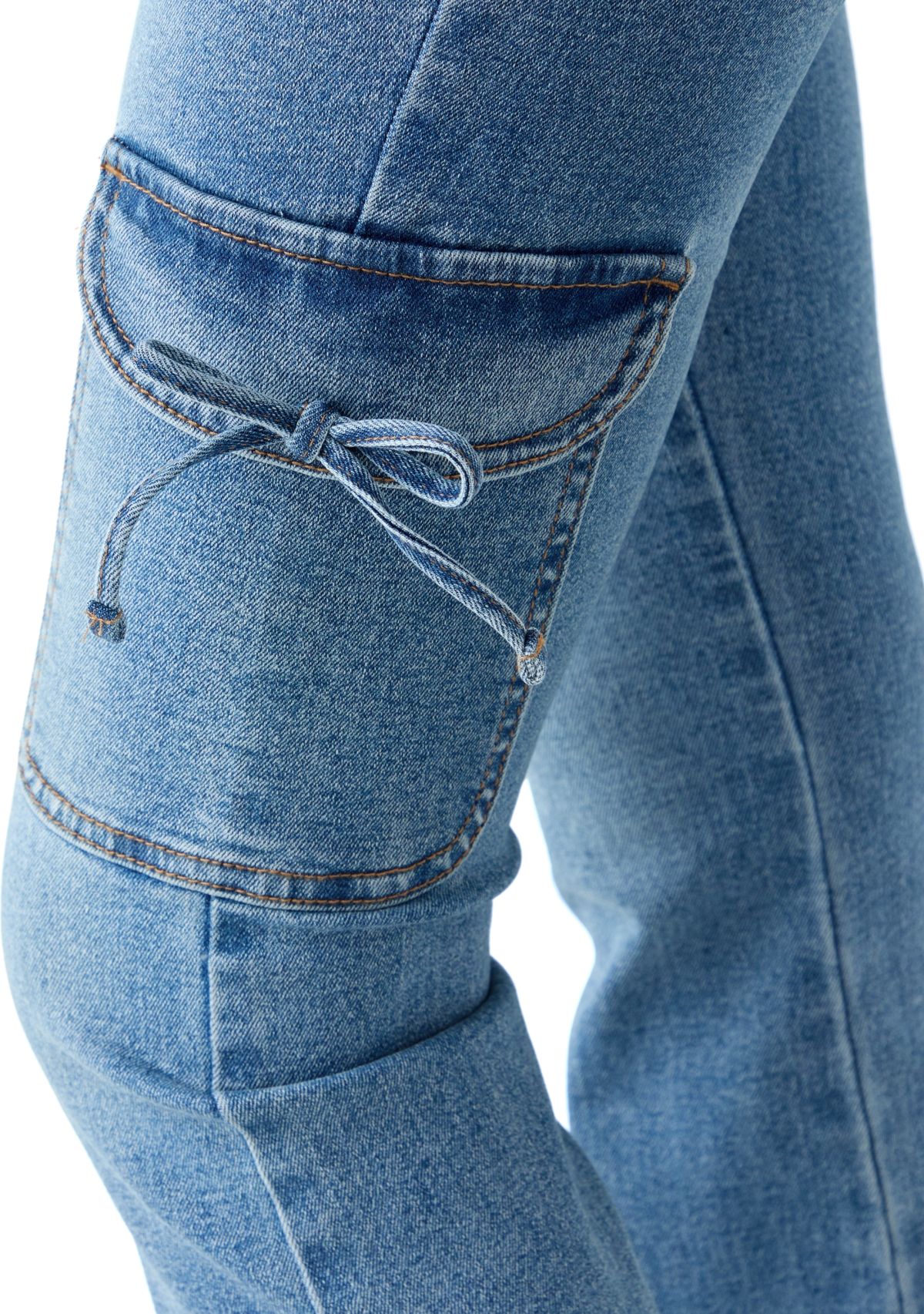 Girls 7-16 Bow Flared Jeans