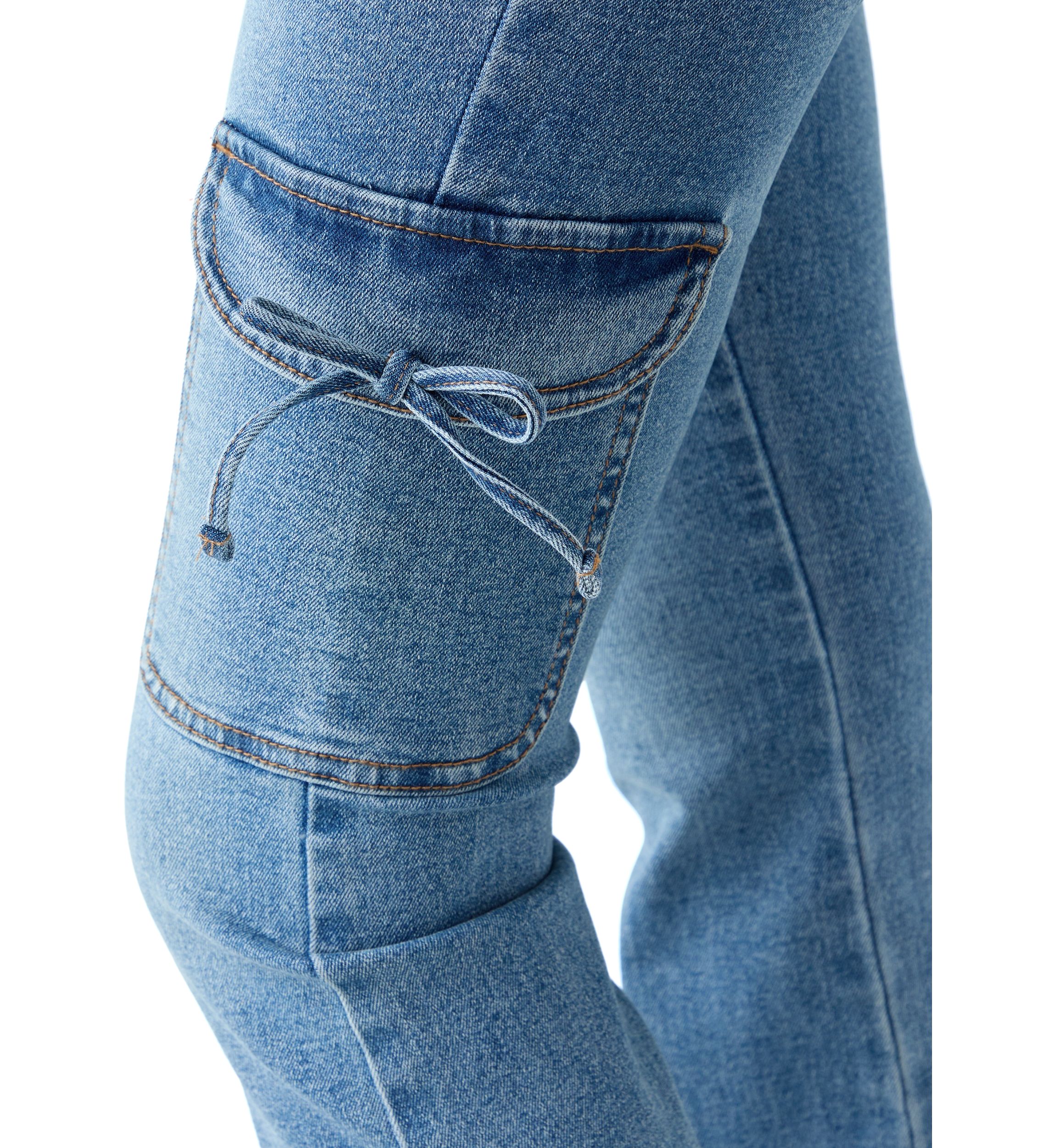 Girls 7-16 Bow Flared Jeans