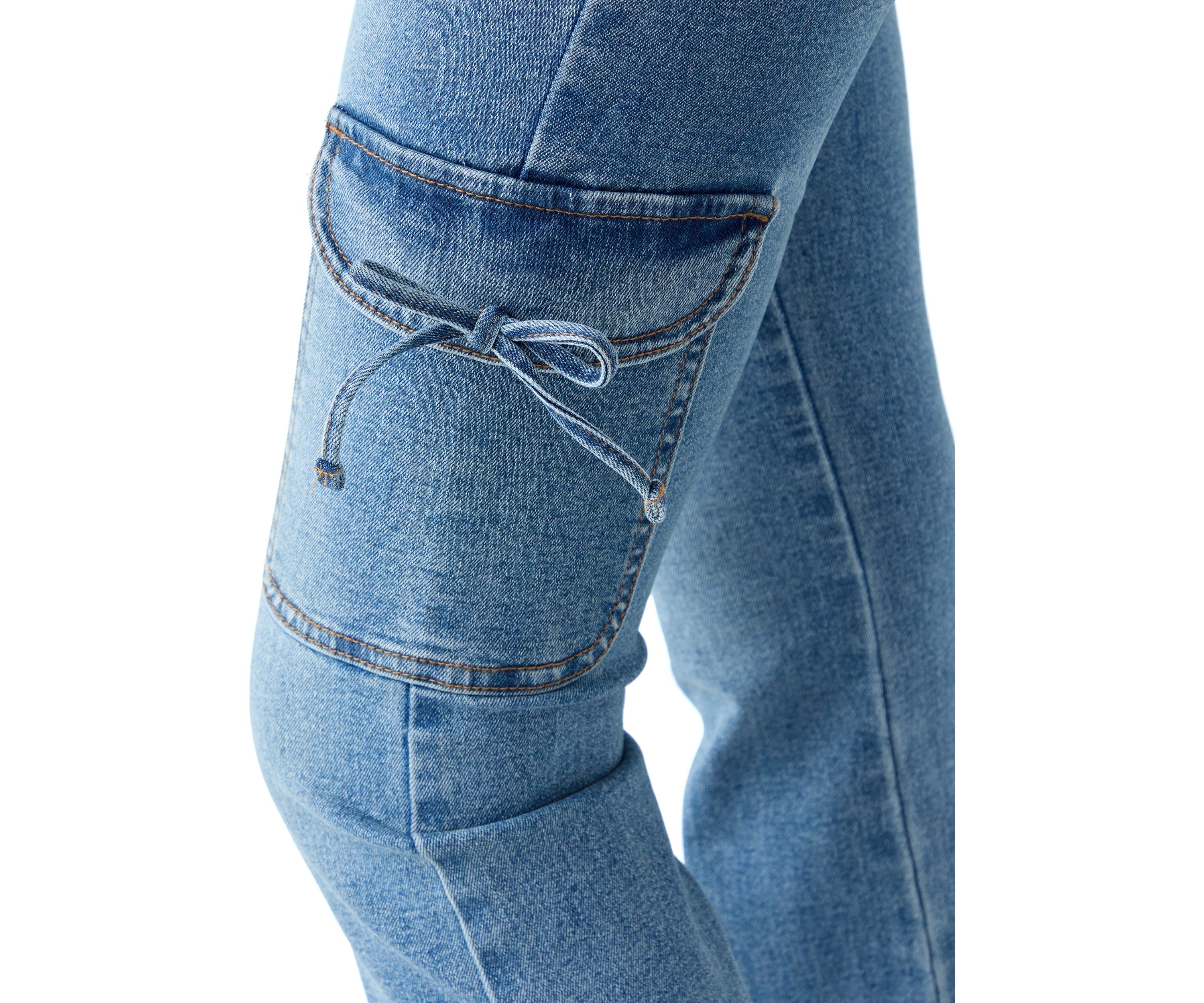 Girls 7-16 Bow Flared Jeans