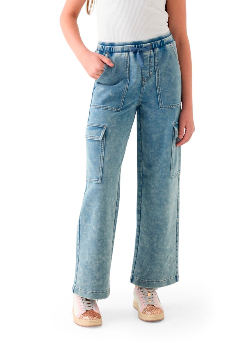Girls 7-16 Double Waistband Drawstring  Pants