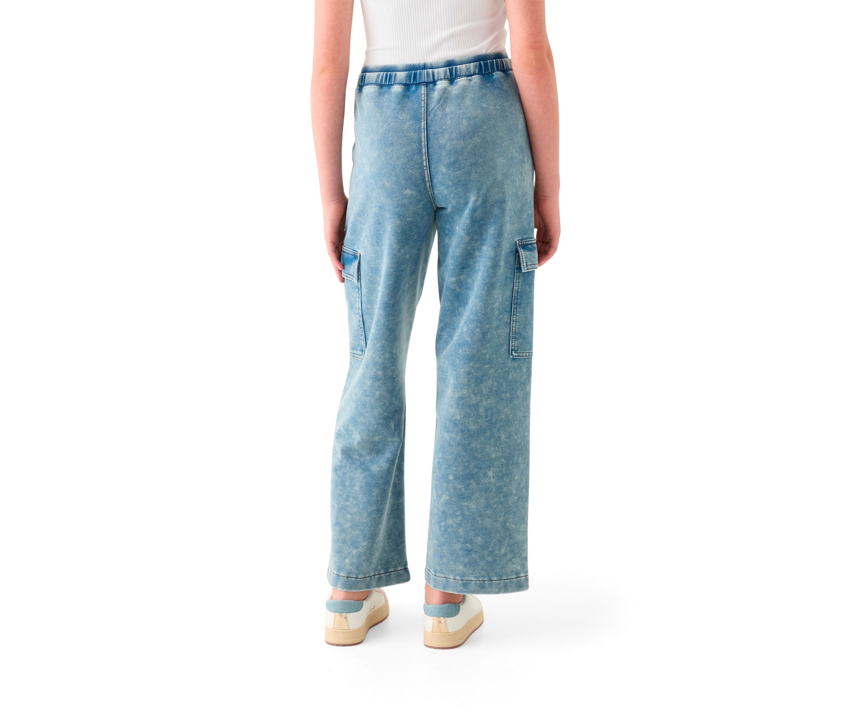 Girls 7-16 Double Waistband Drawstring  Pants