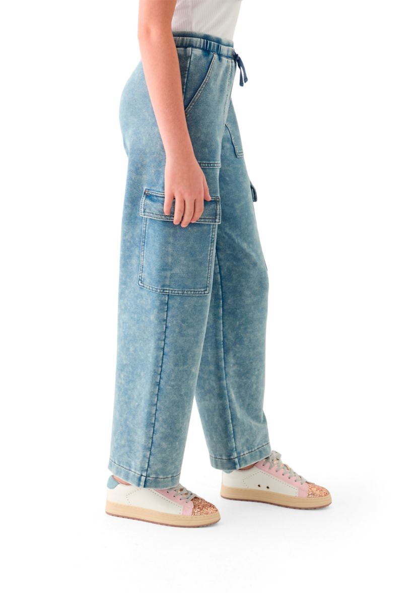 Girls 7-16 Double Waistband Drawstring  Pants