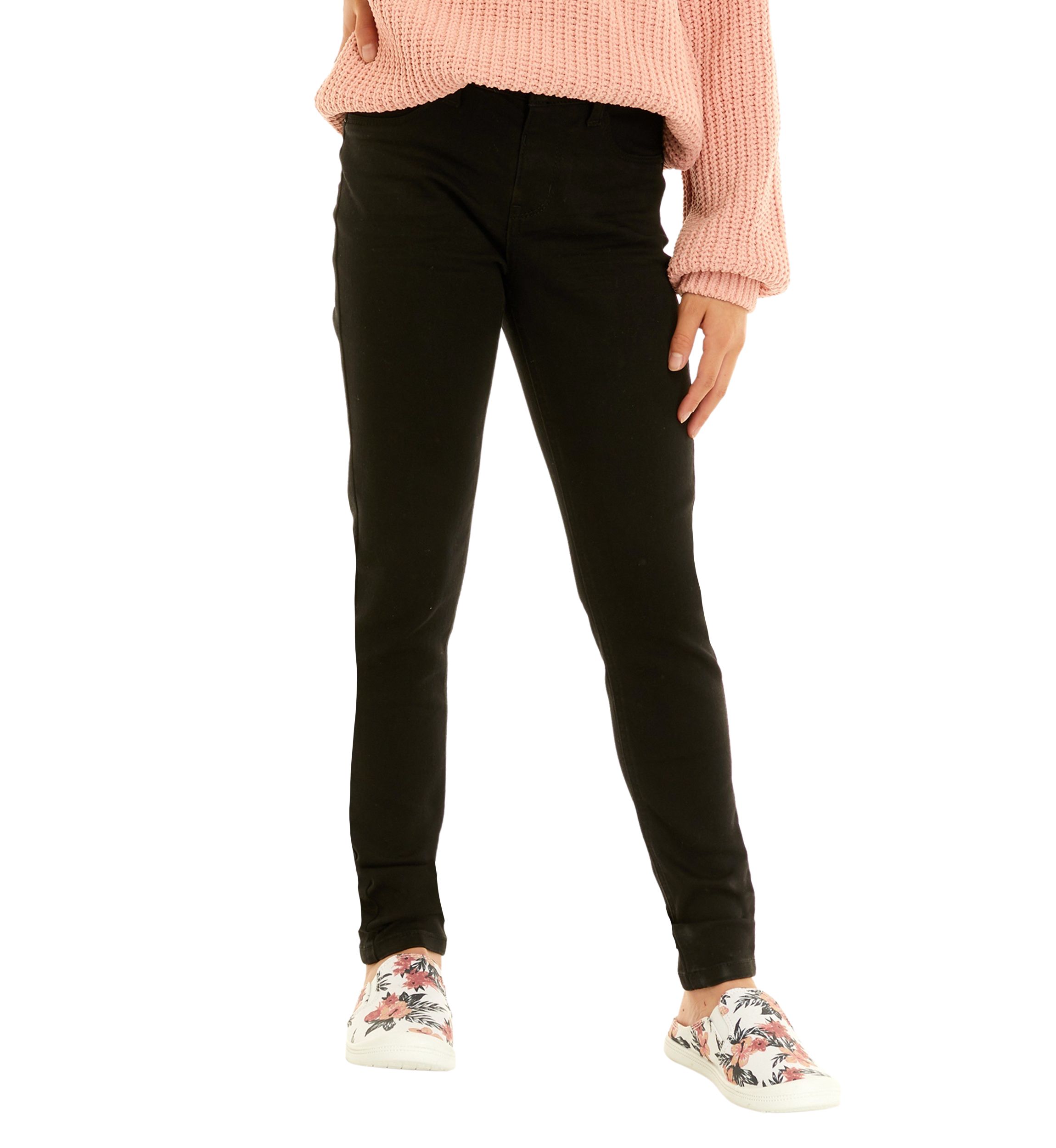Girls 7-16 Pull On Mid Rise Jeggings