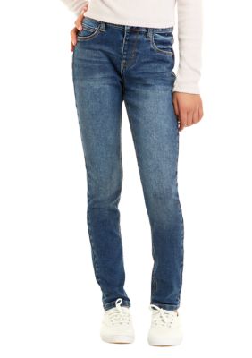 girls mid rise pull-on jeggings, girls