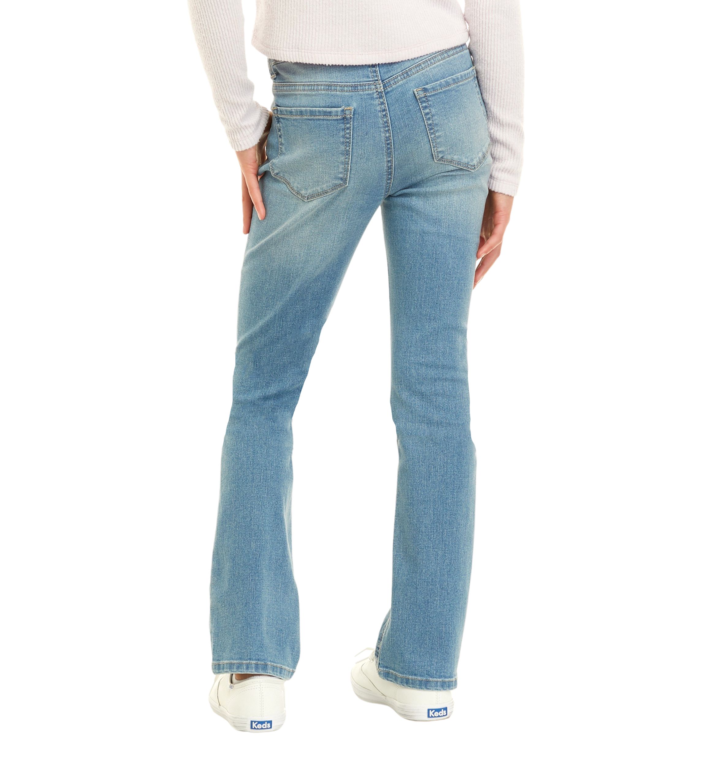 Girls 7-16 Mid Rise Boot Cut Jeans