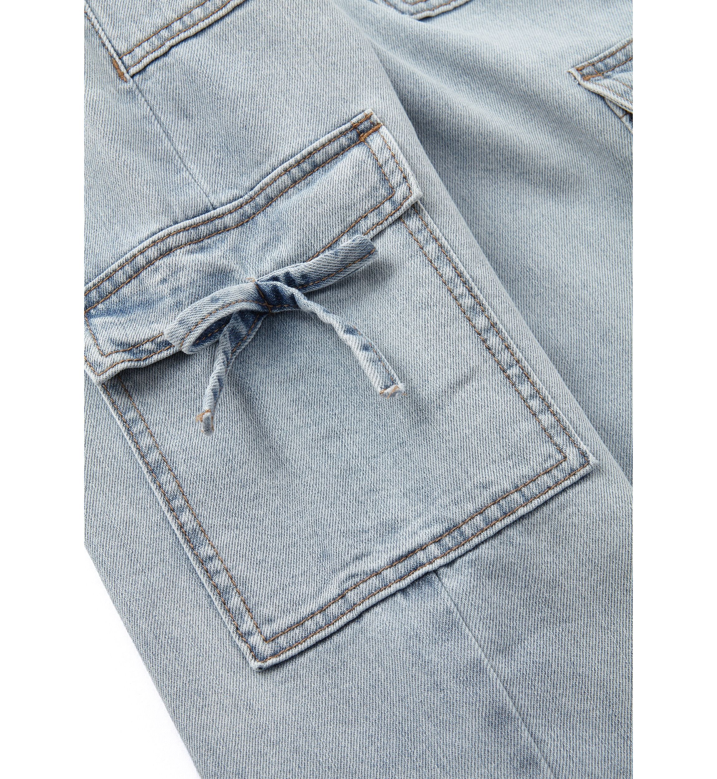Girls 4-6x Wide Leg Bow Cargo Pants