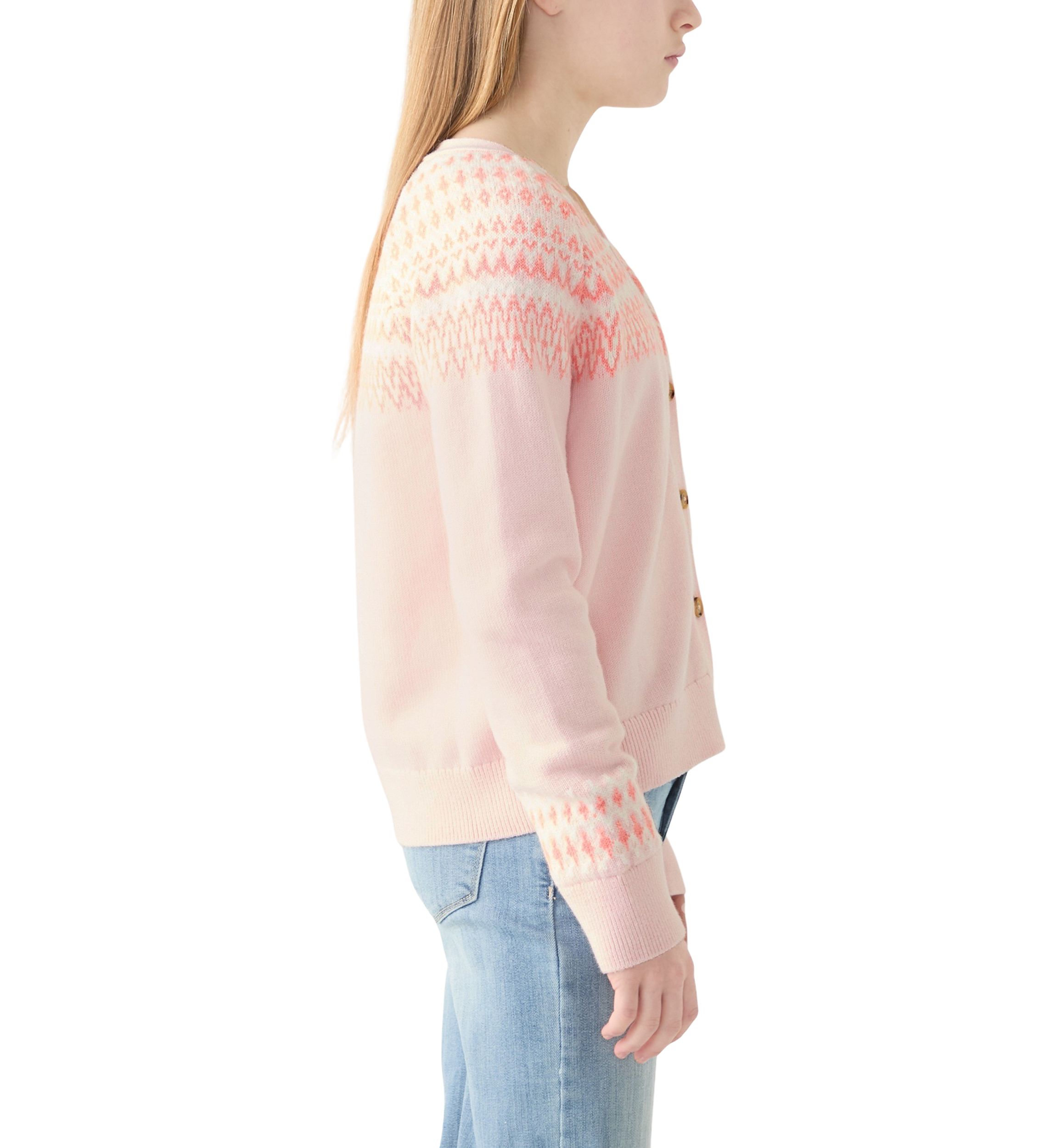 Girls 7-16 Fair Isle Printed Cardigan