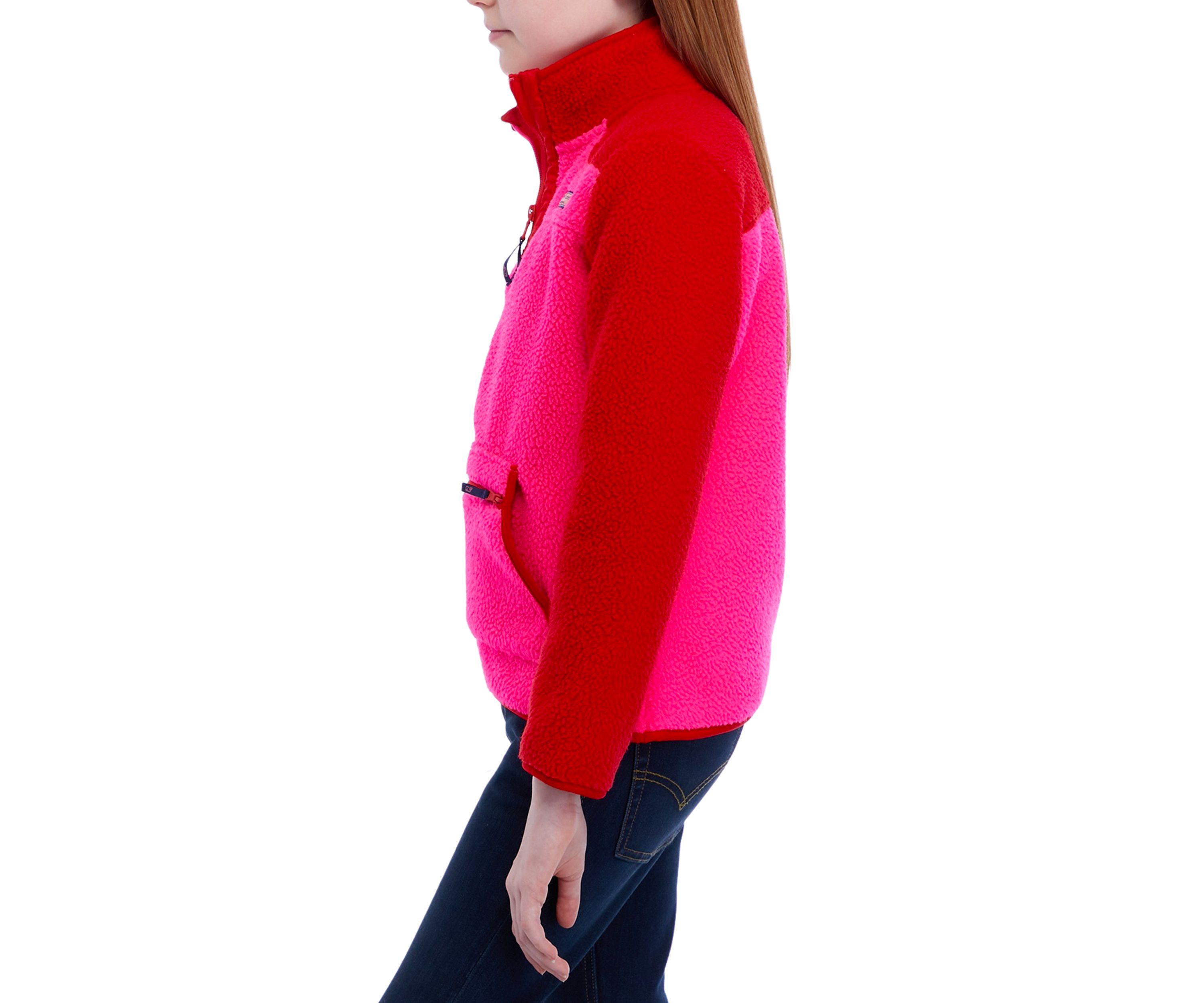 Girls 7-16 Color Blocked Sherpa Pullover