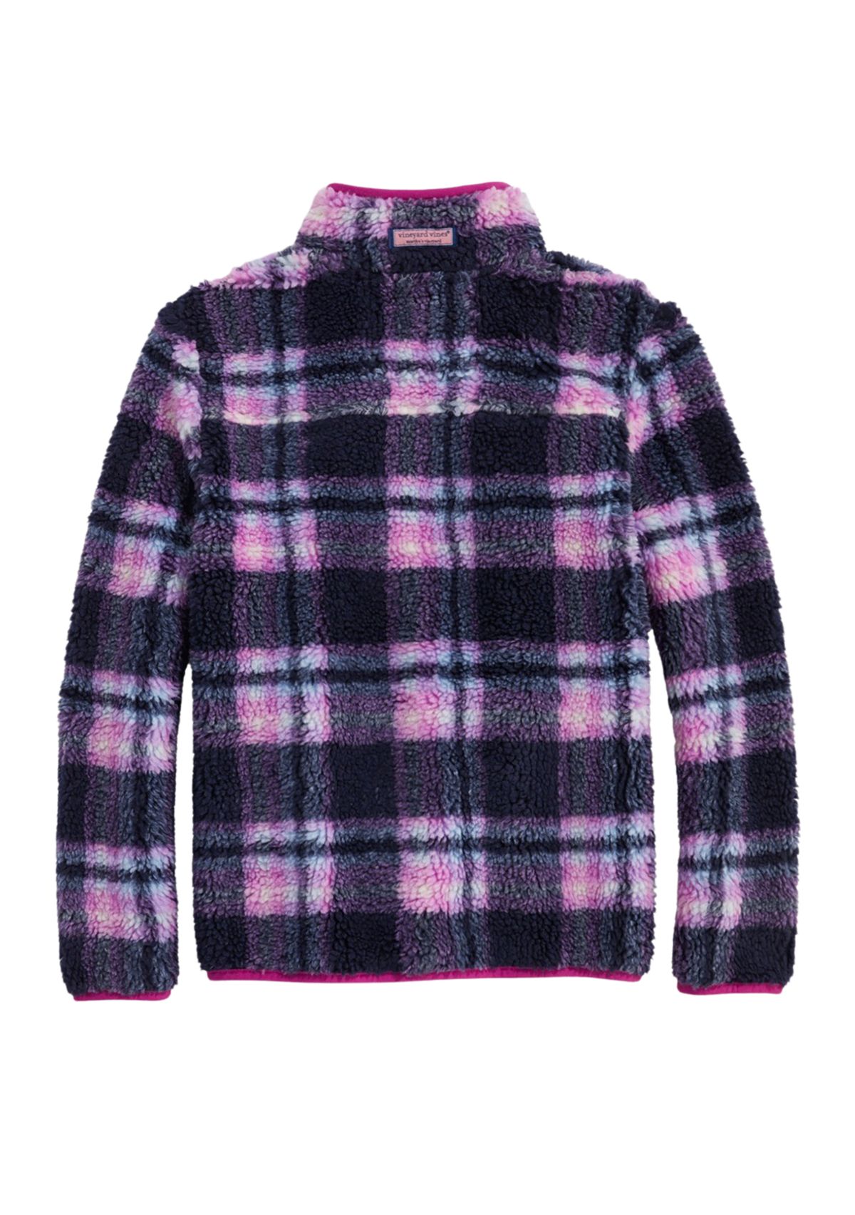 Girls 7-16 Plaid Super Sherpa Jacket