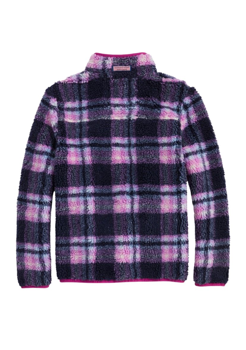 Girls 7-16 Plaid Super Sherpa Jacket