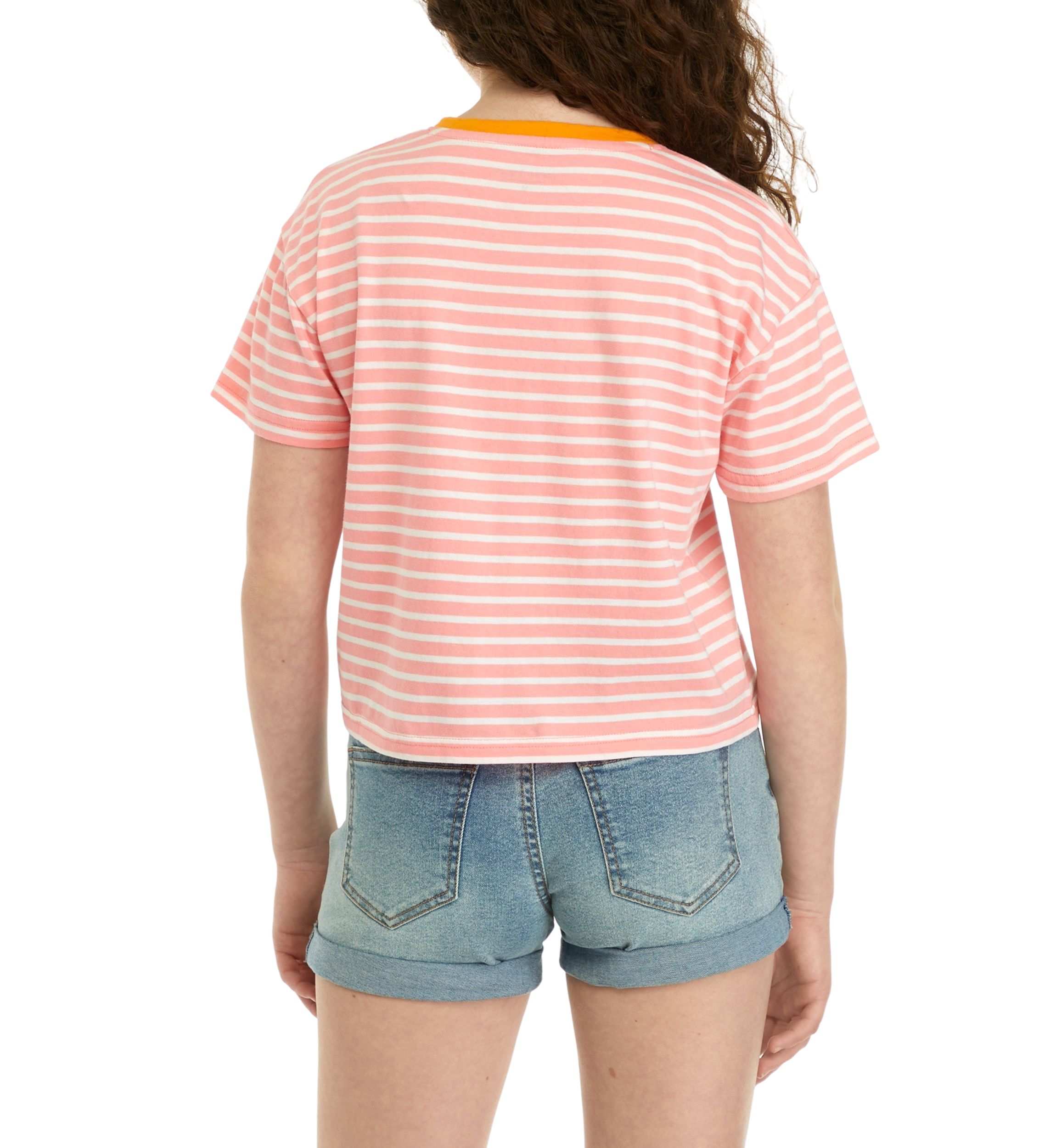 Girls 7-16 Boxy Whale Patch T-Shirt