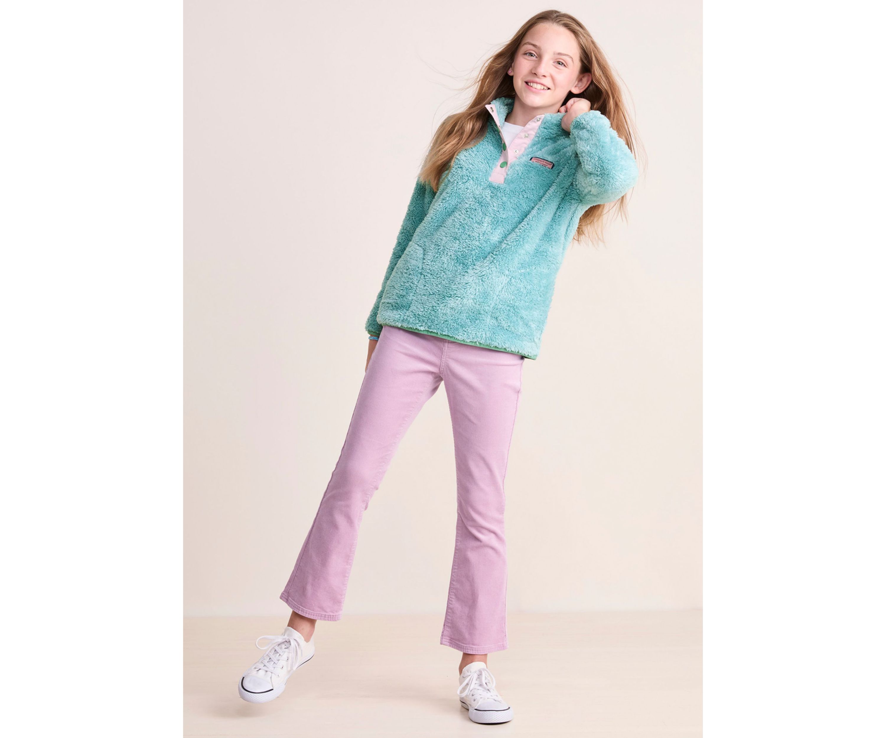 Girls 7-16 Teddy Pullover Sweatshirt