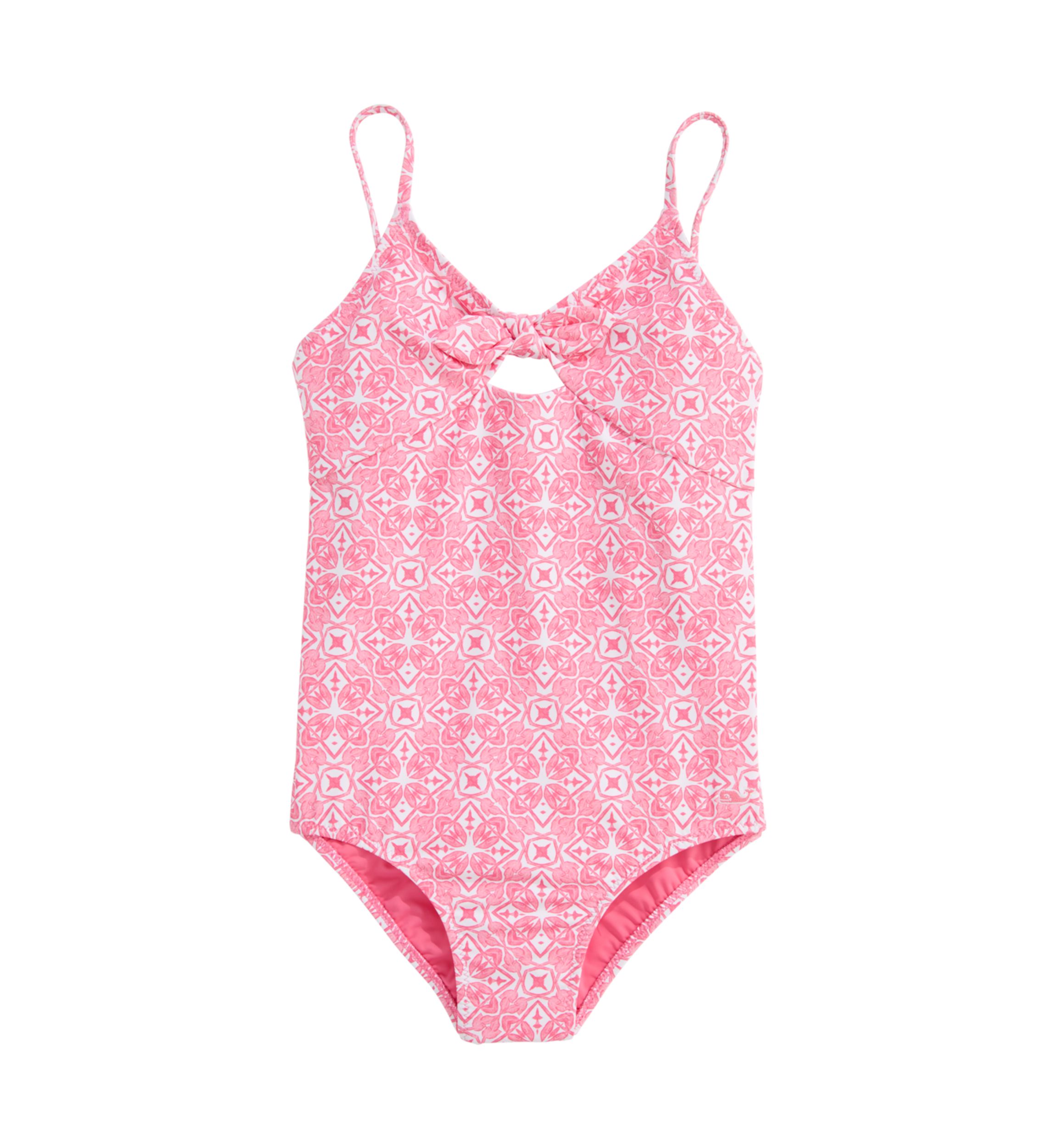 Girls 7-16 Printed Swimsuit 