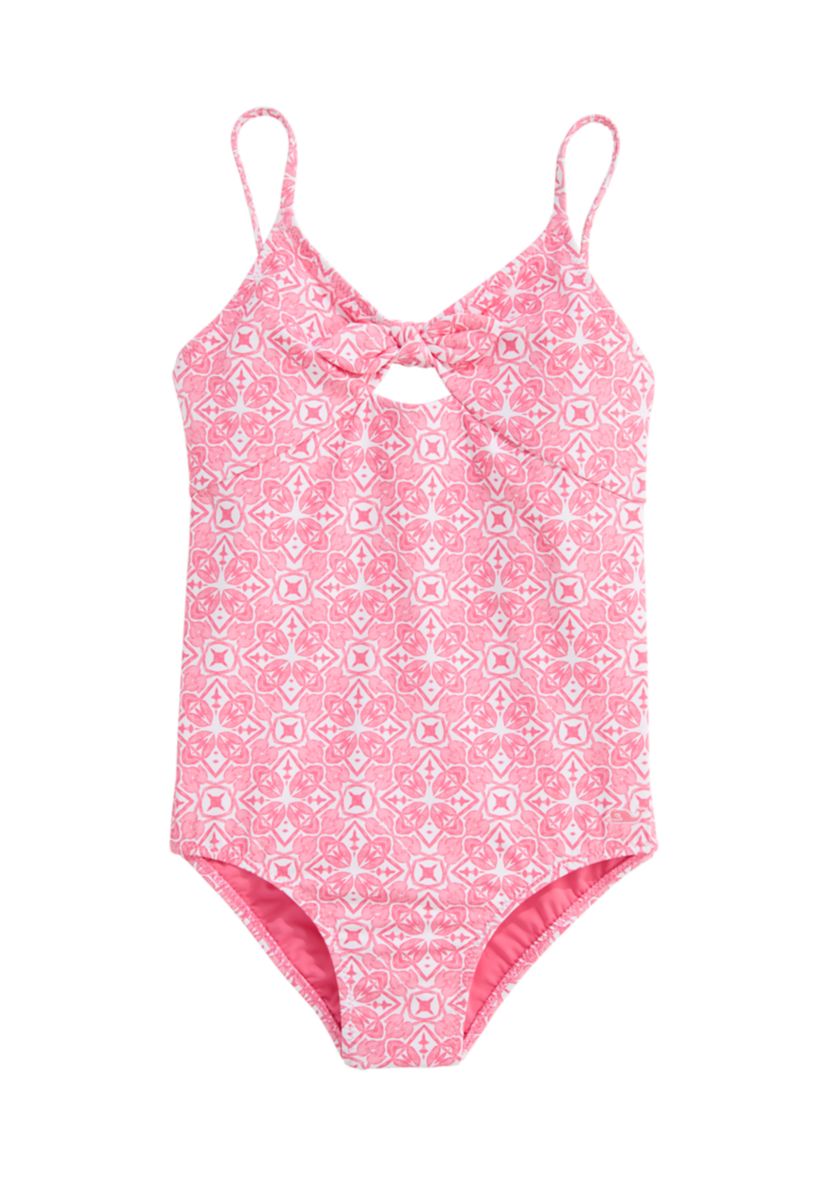 Girls 7-16 Printed Swimsuit 