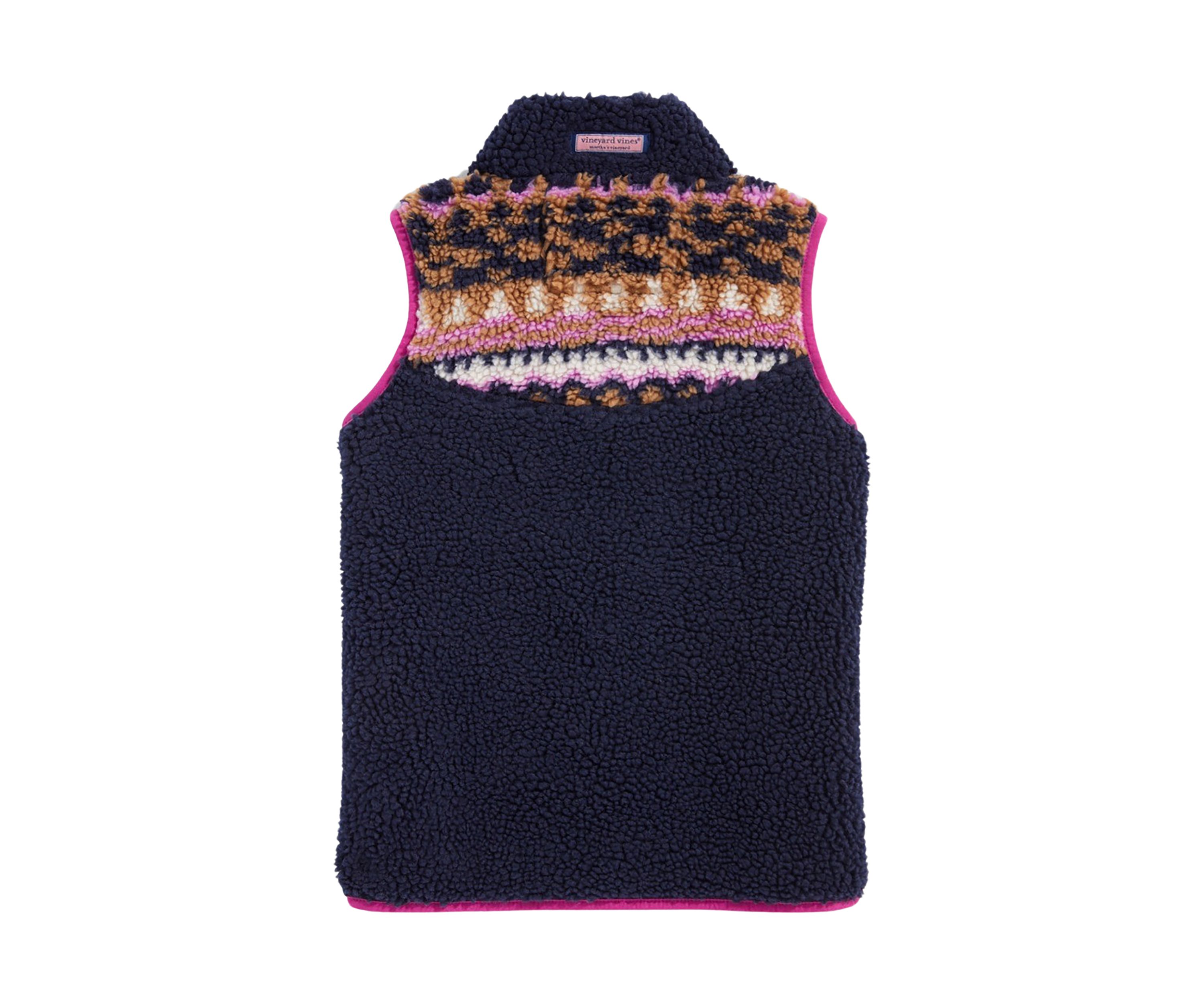 Girls 7-16 Fair Isle Sherpa Super Vest