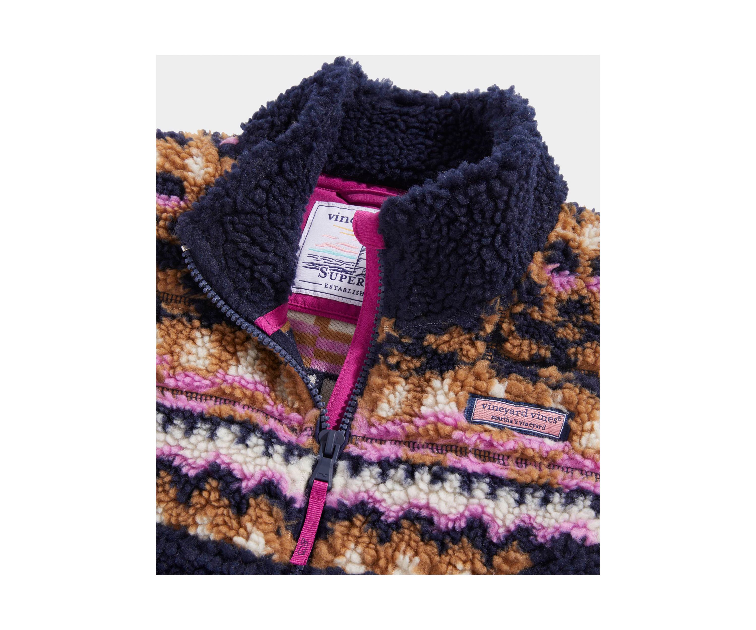 Girls 7-16 Fair Isle Sherpa Super Vest