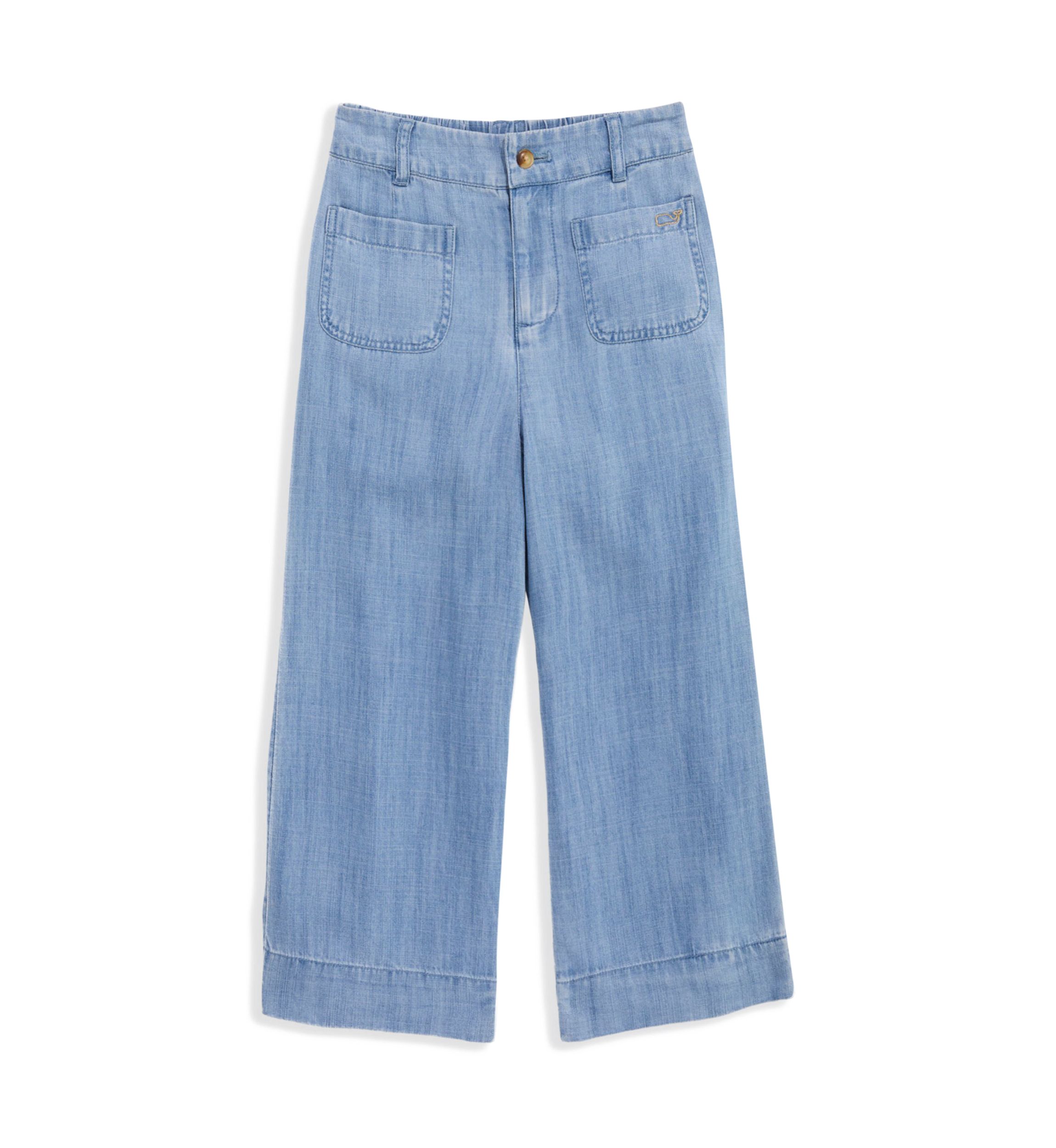 Girls 7-16 Chambray Pants